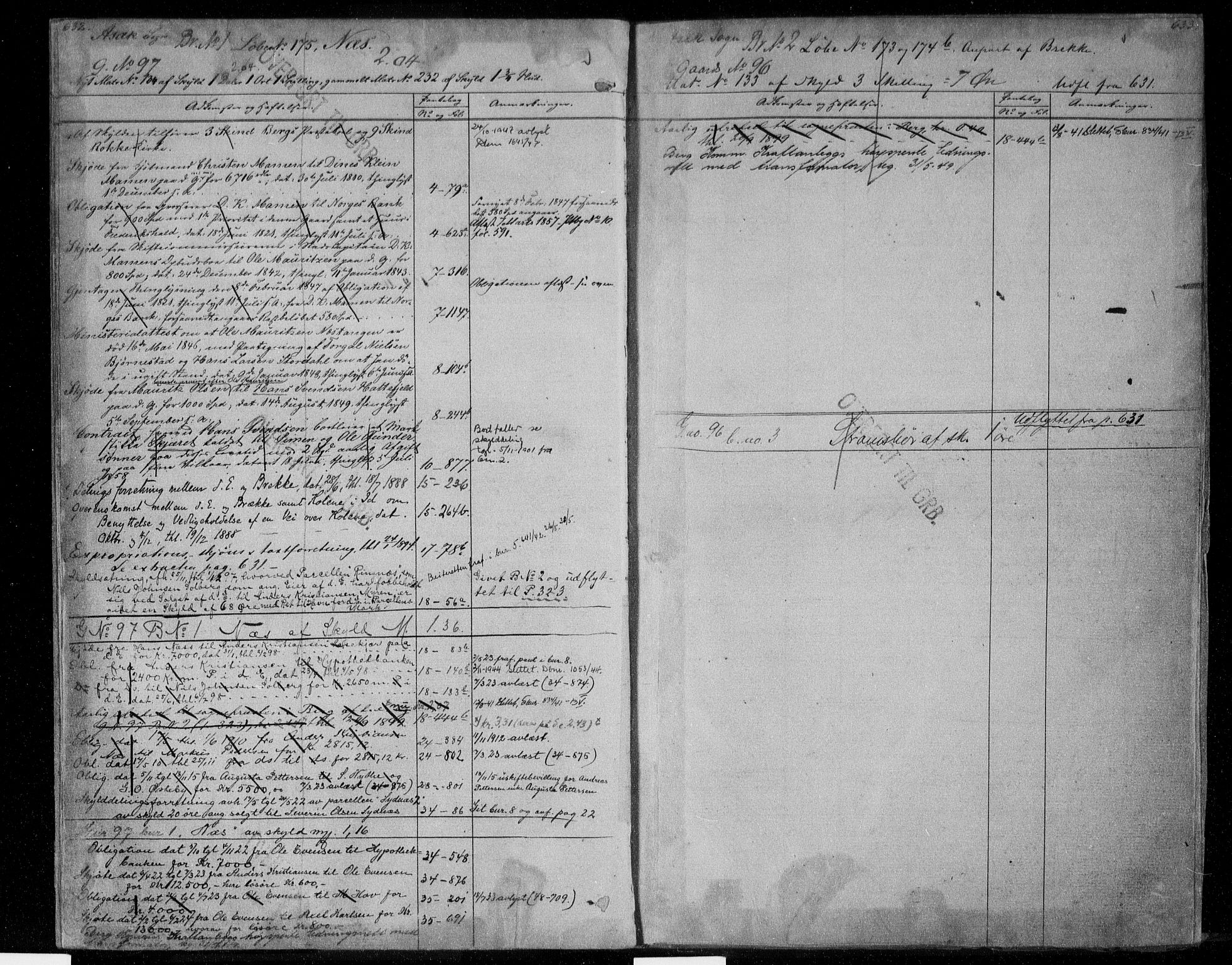 Idd og Marker sorenskriveri, AV/SAO-A-10283/G/Ga/Gac/L0004b: Panteregister nr. II 4b, 1848-1953, s. 632-633