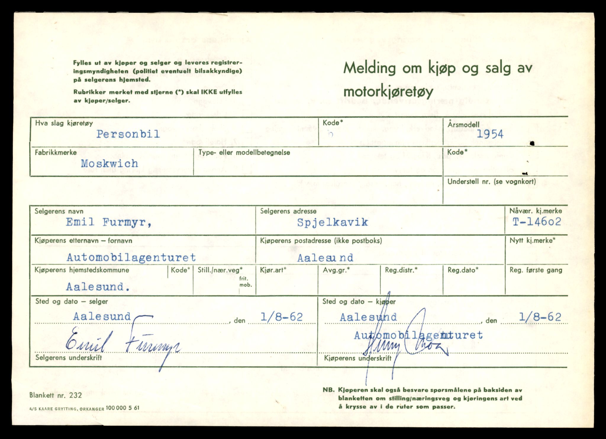 Møre og Romsdal vegkontor - Ålesund trafikkstasjon, AV/SAT-A-4099/F/Fe/L0047: Registreringskort for kjøretøy T 14580 - T 14720, 1927-1998, s. 635