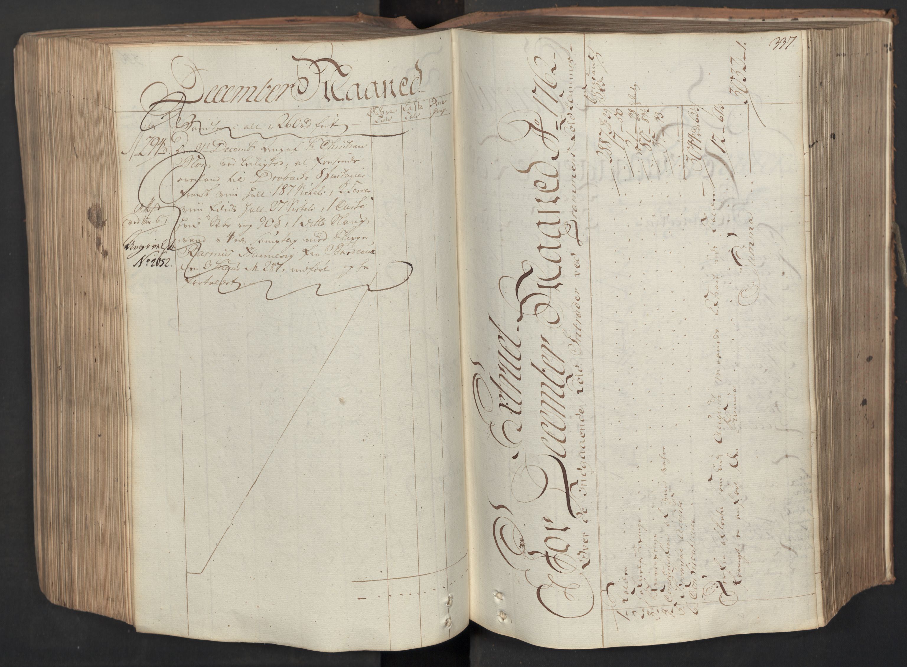 Generaltollkammeret, tollregnskaper, RA/EA-5490/R08/L0053a/0001: Tollregnskaper Drammen / Inngående hovedtollbok, 1762, s. 336b-337a