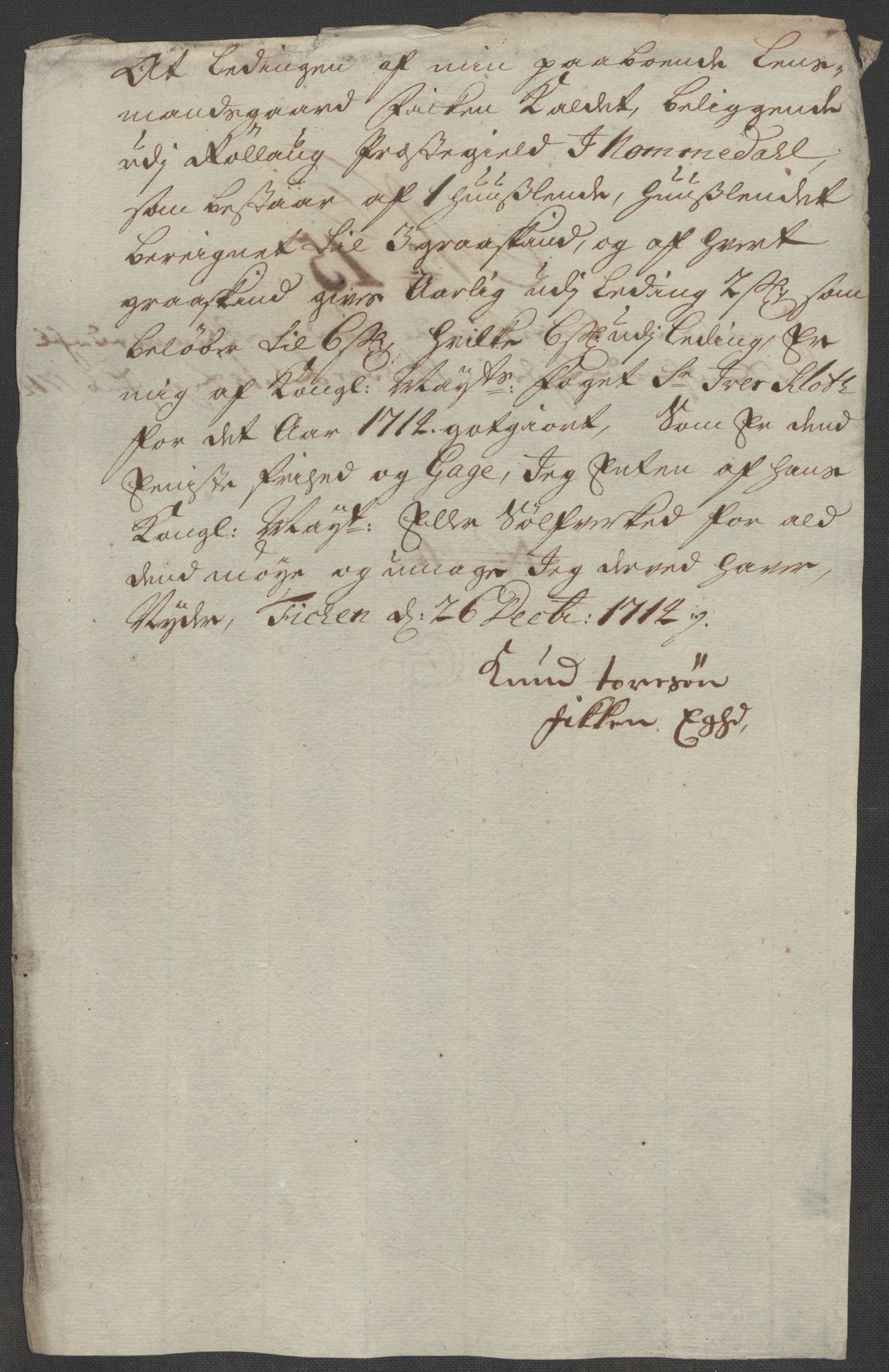 Rentekammeret inntil 1814, Reviderte regnskaper, Fogderegnskap, RA/EA-4092/R24/L1590: Fogderegnskap Numedal og Sandsvær, 1714, s. 6