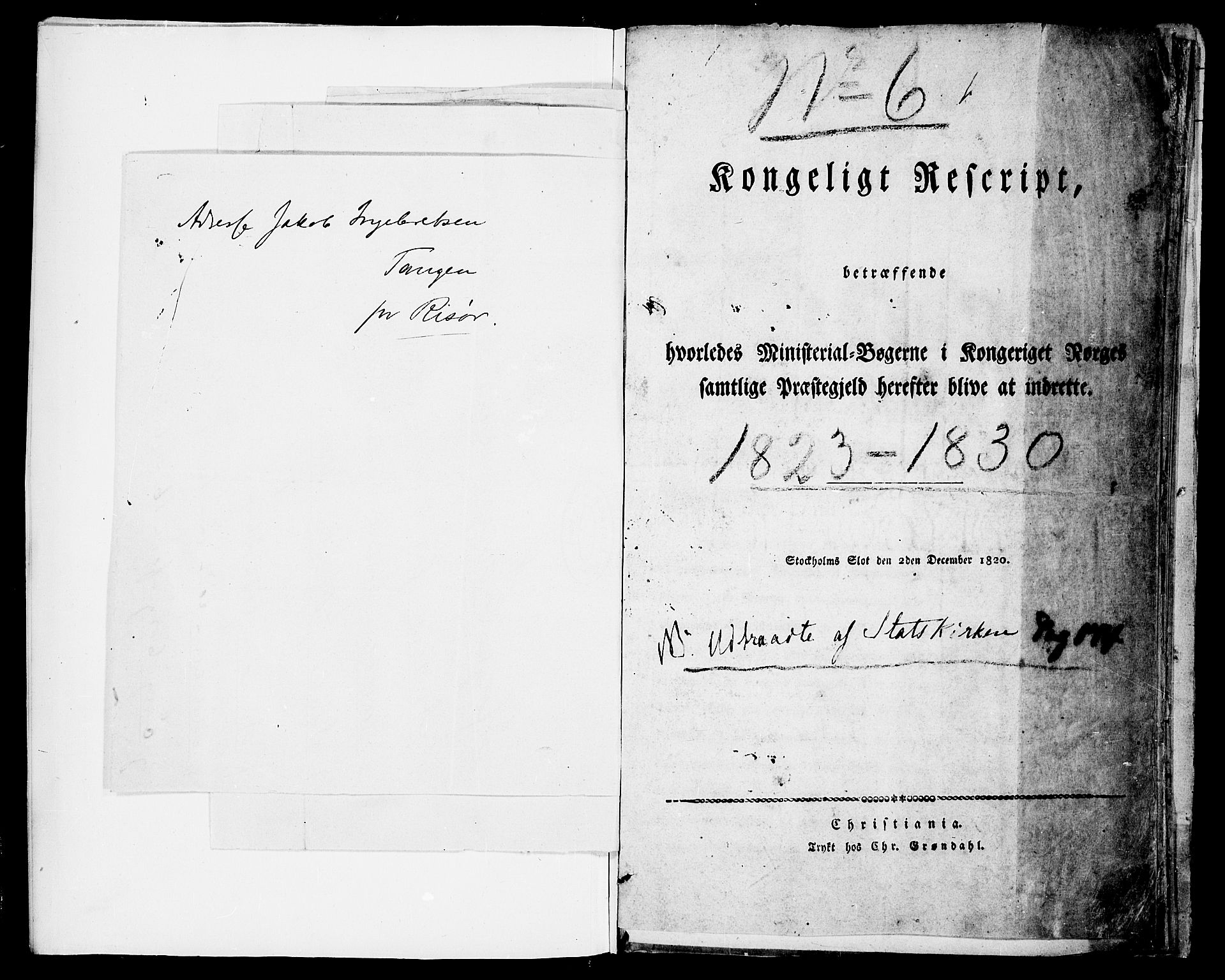 Sannidal kirkebøker, AV/SAKO-A-296/F/Fa/L0005: Ministerialbok nr. 5, 1823-1830