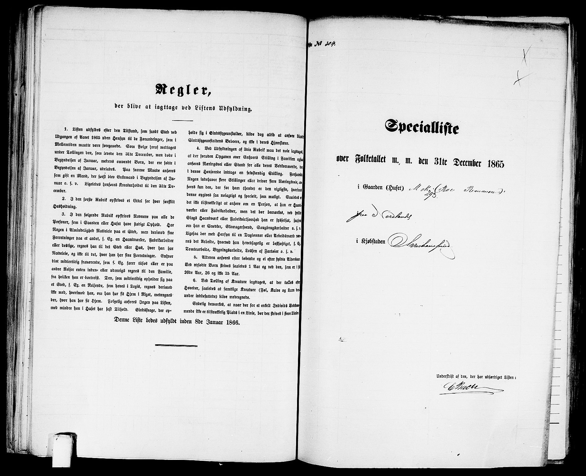 RA, Folketelling 1865 for 1503B Kristiansund prestegjeld, Kristiansund kjøpstad, 1865, s. 621