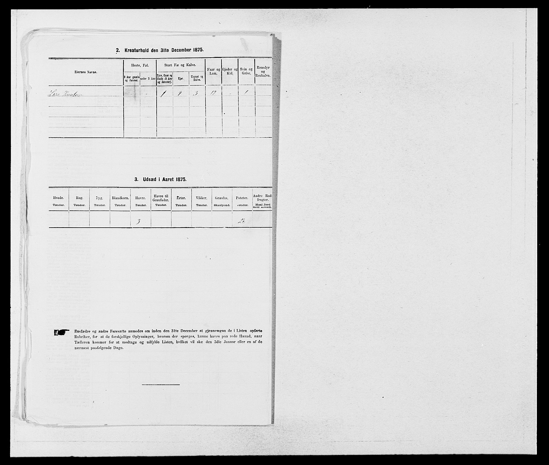 SAB, Folketelling 1875 for 1213P Fjelberg prestegjeld, 1875, s. 491