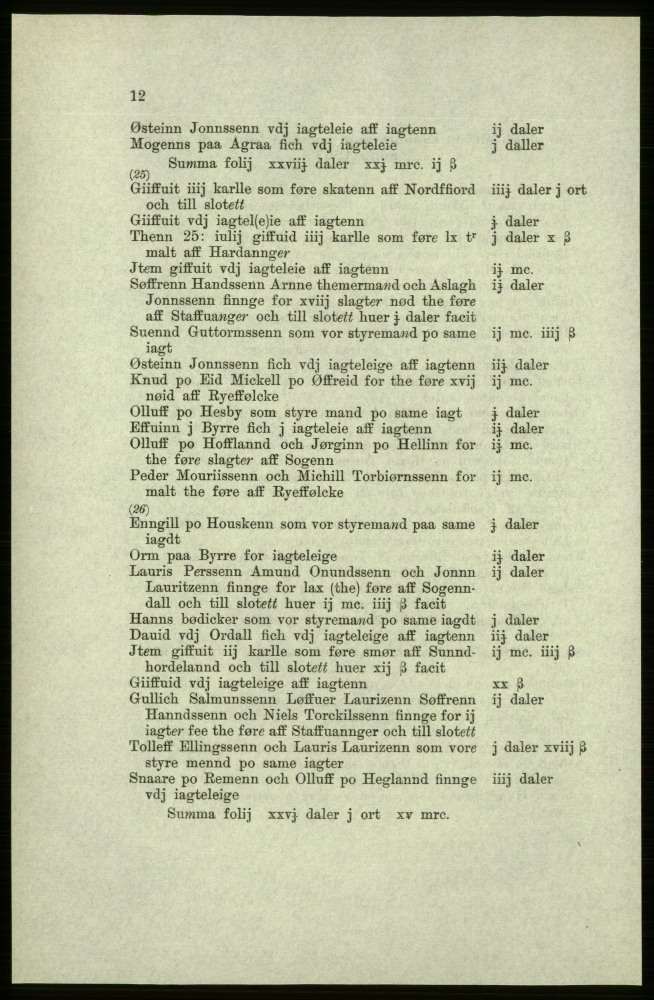 Publikasjoner utgitt av Arkivverket, PUBL/PUBL-001/C/0005: Bind 5: Rekneskap for Bergenhus len 1566-1567: B. Utgift C. Dei nordlandske lena og Finnmark D. Ekstrakt, 1566-1567, s. 12