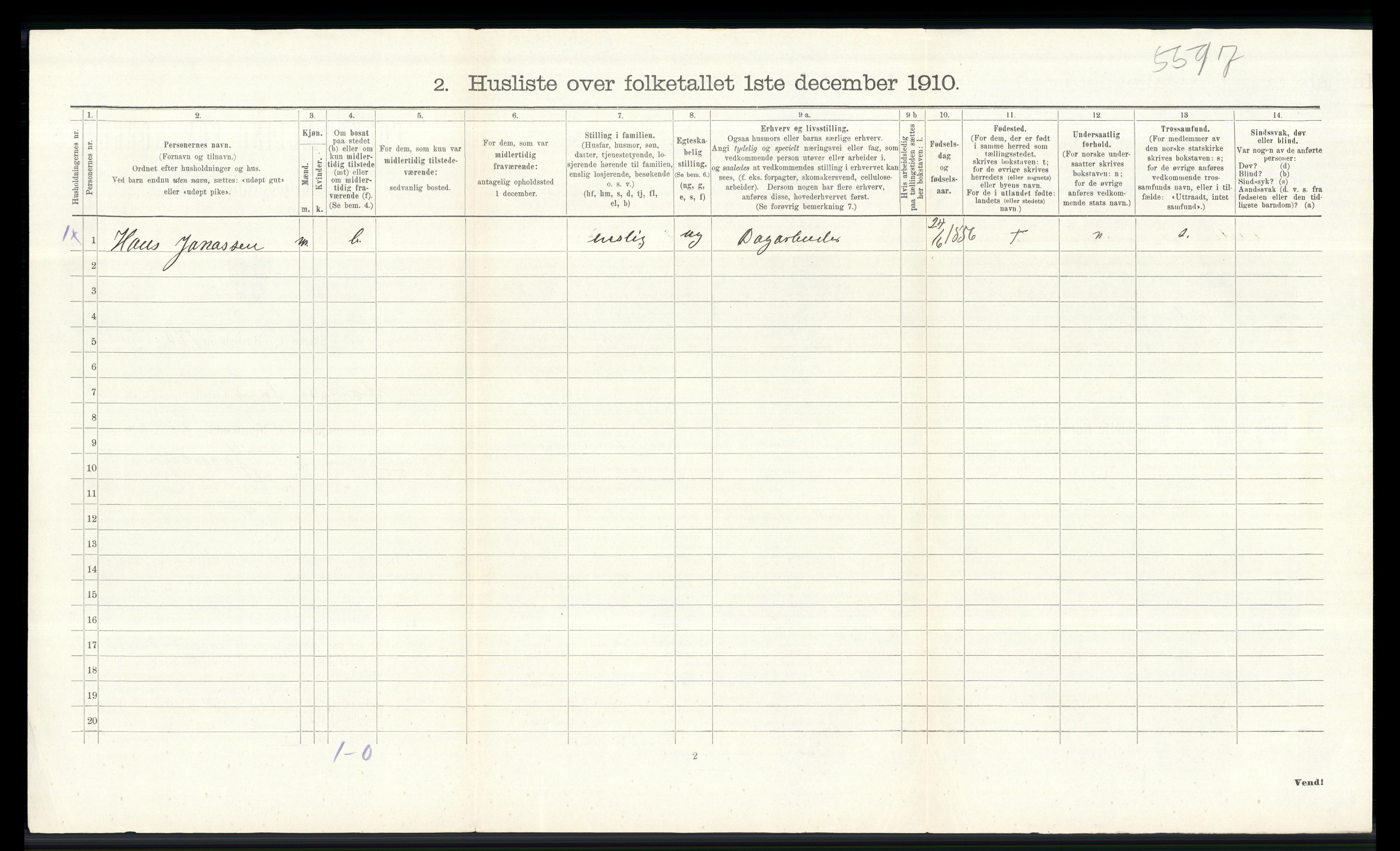 RA, Folketelling 1910 for 0536 Søndre Land herred, 1910, s. 739