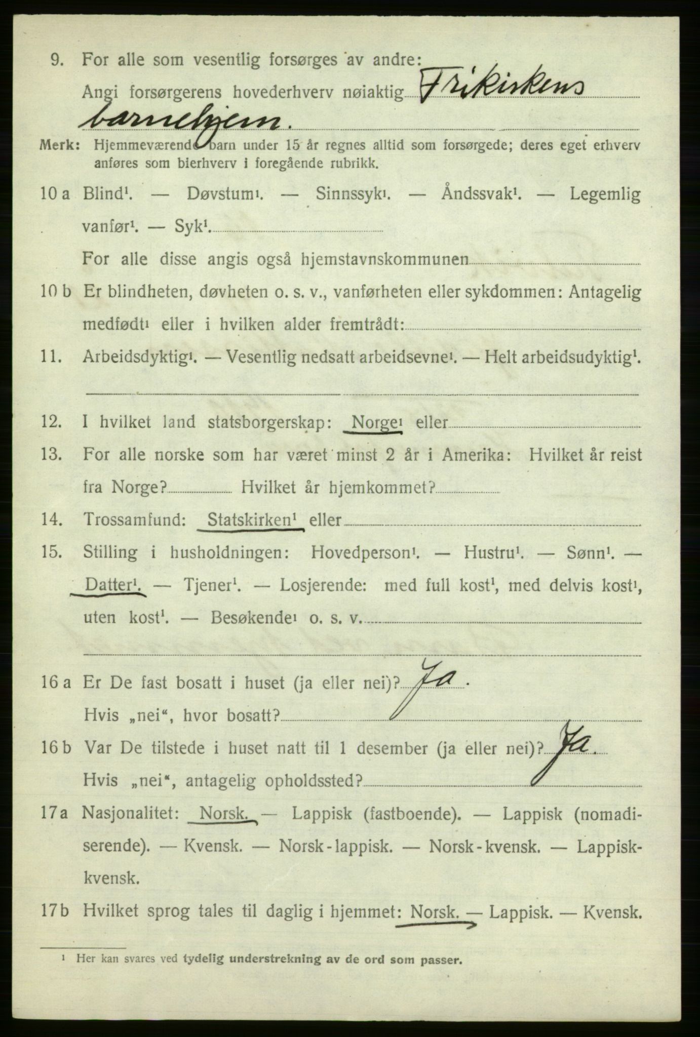 SATØ, Folketelling 1920 for 2013 Talvik herred, 1920, s. 5365