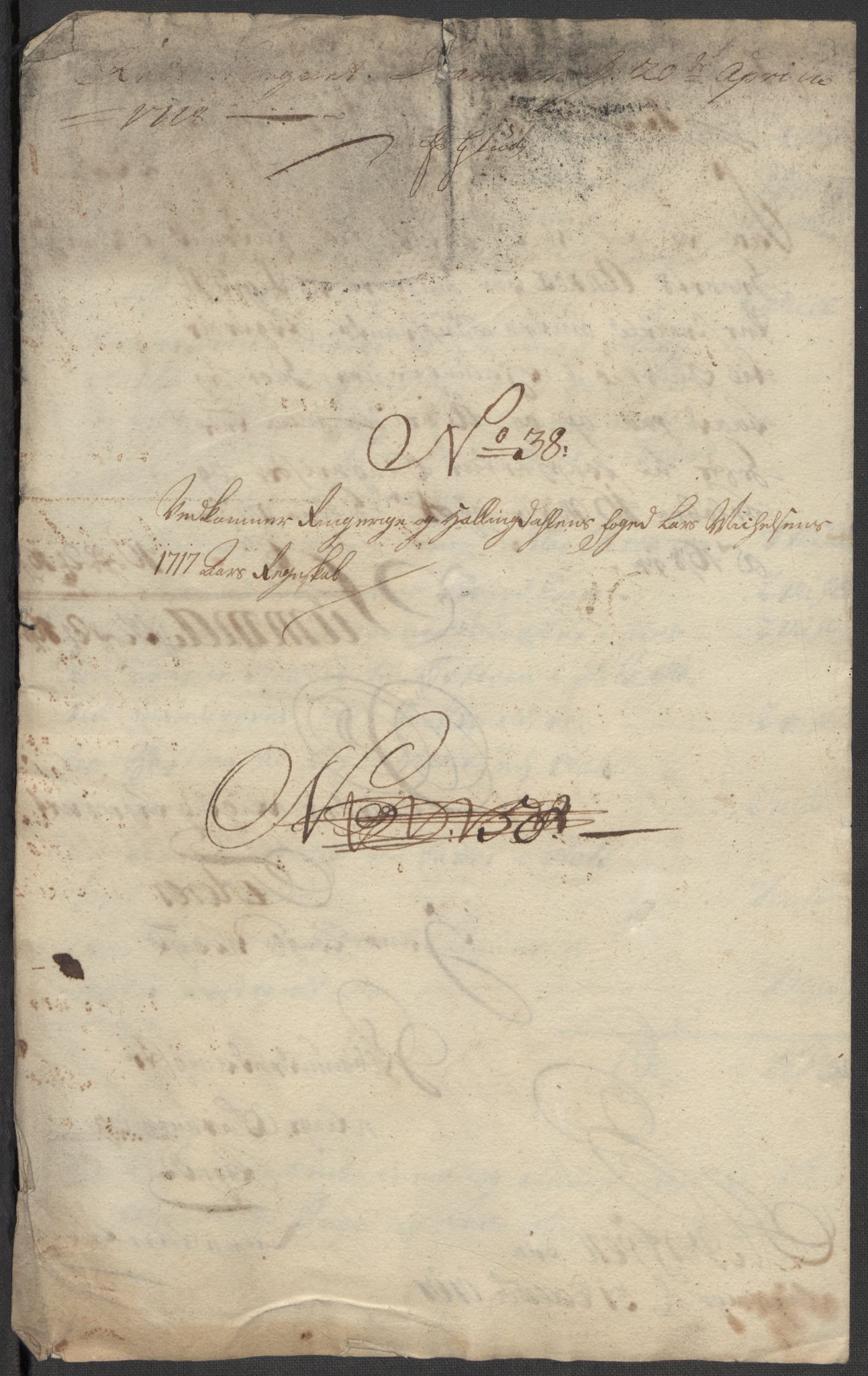 Rentekammeret inntil 1814, Reviderte regnskaper, Fogderegnskap, RA/EA-4092/R23/L1475: Fogderegnskap Ringerike og Hallingdal, 1717, s. 347