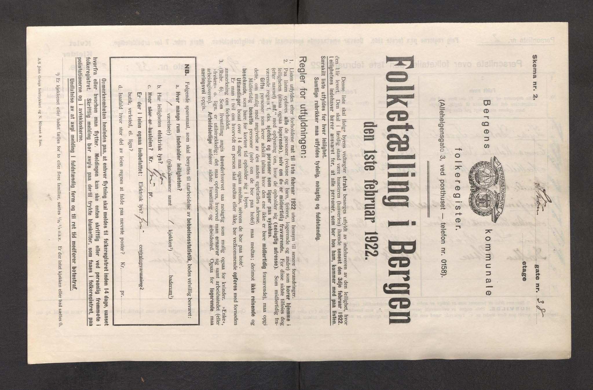 SAB, Kommunal folketelling 1922 for Bergen kjøpstad, 1922, s. 40973