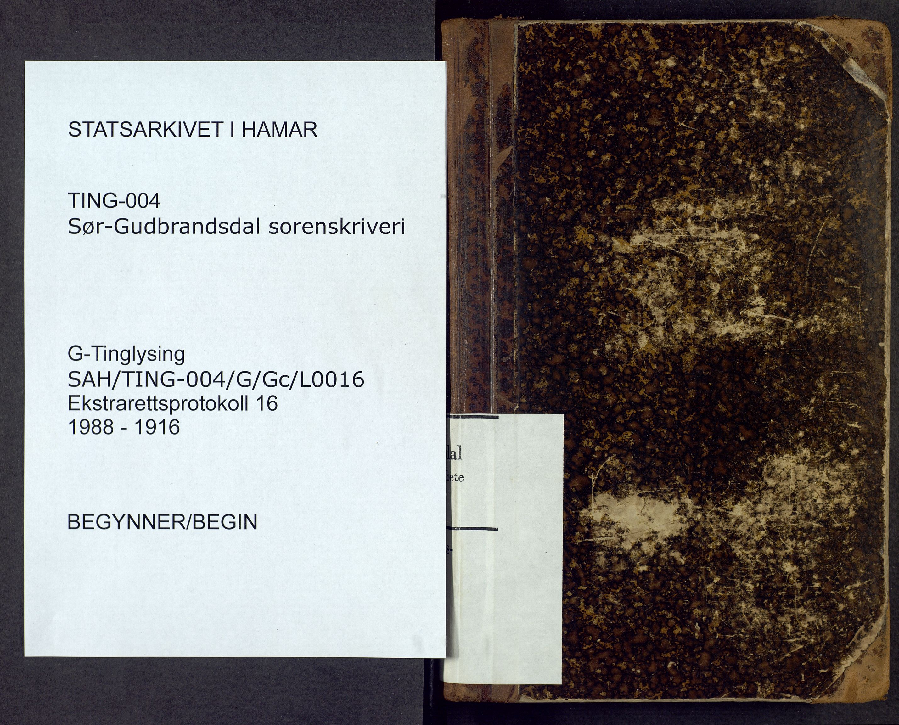 Sør-Gudbrandsdal tingrett, SAH/TING-004/G/Gc/L0016: Ekstrarettsprotokoll, 1888-1916