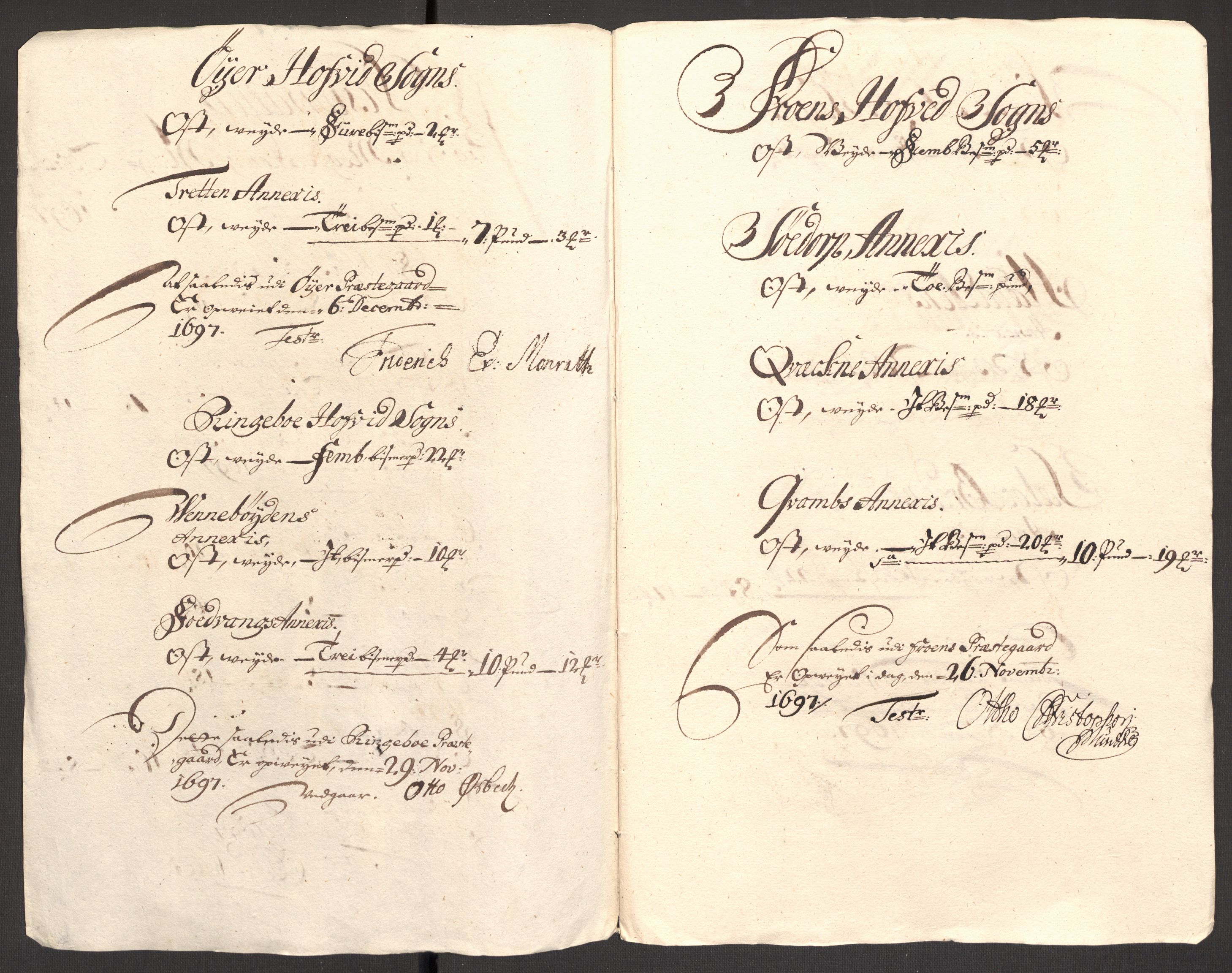 Rentekammeret inntil 1814, Reviderte regnskaper, Fogderegnskap, RA/EA-4092/R17/L1170: Fogderegnskap Gudbrandsdal, 1696-1697, s. 270