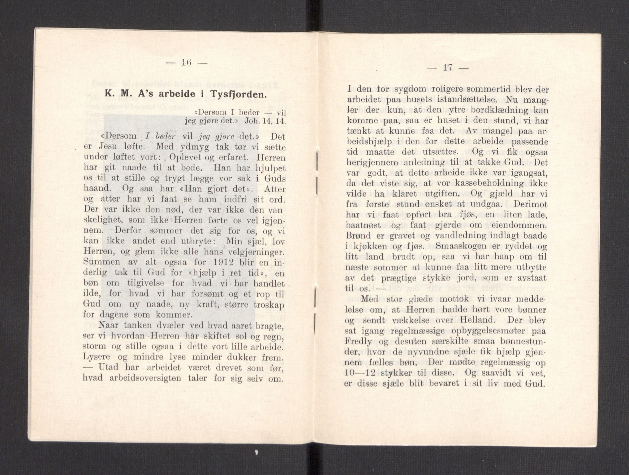 Kvinnelige Misjonsarbeidere, AV/RA-PA-0699/F/Fa/L0001/0007: -- / Årsmeldinger, trykte, 1906-1915