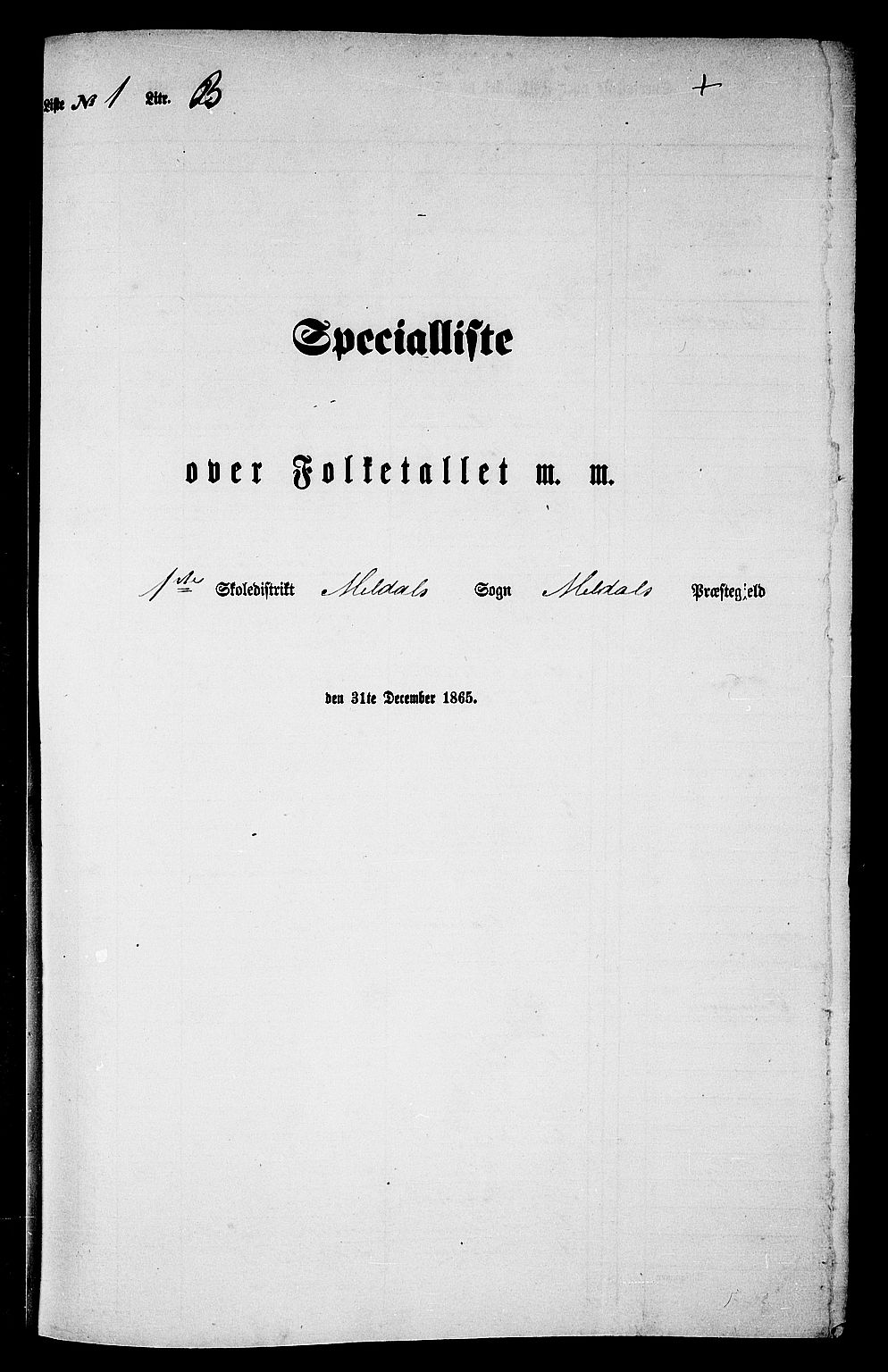 RA, Folketelling 1865 for 1636P Meldal prestegjeld, 1865, s. 24