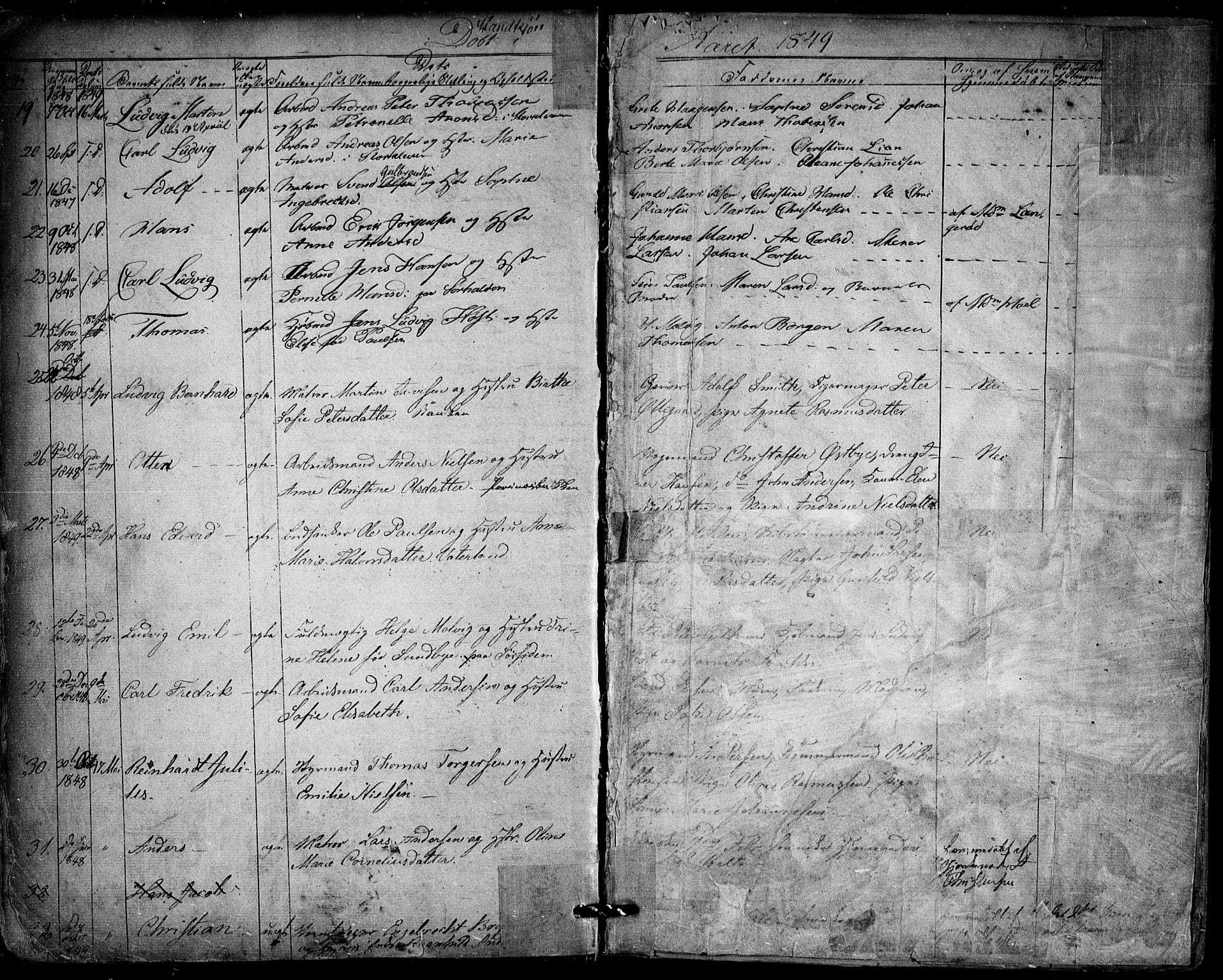 Halden prestekontor Kirkebøker, AV/SAO-A-10909/F/Fa/L0006: Ministerialbok nr. I 6, 1845-1856, s. 23