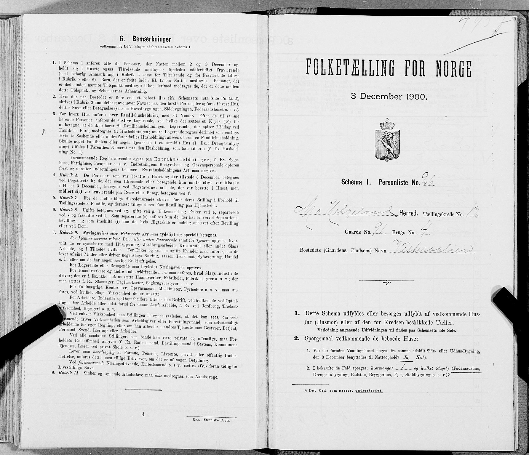 SAT, Folketelling 1900 for 1833 Mo herred, 1900, s. 1763