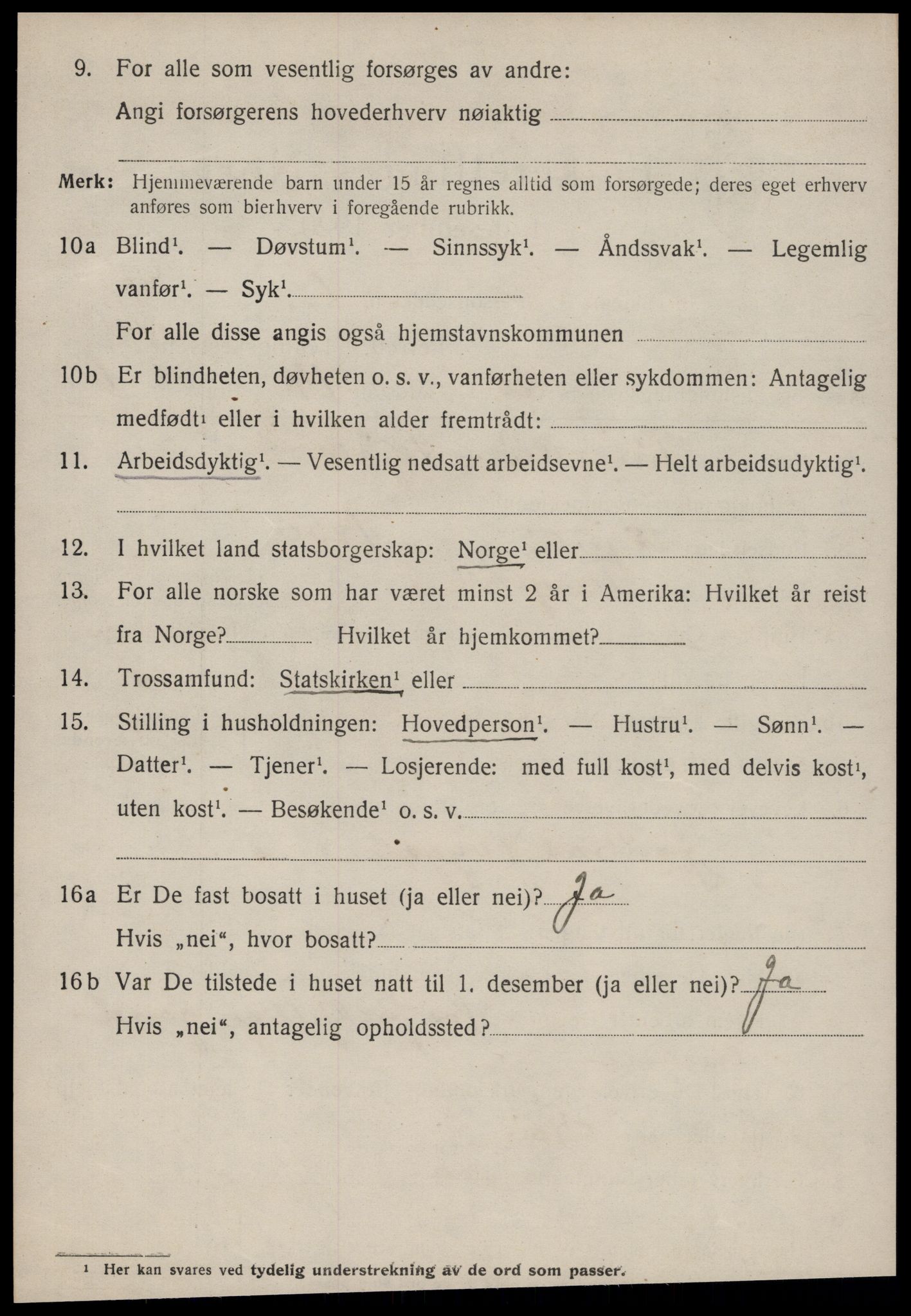 SAT, Folketelling 1920 for 1560 Tingvoll herred, 1920, s. 1443