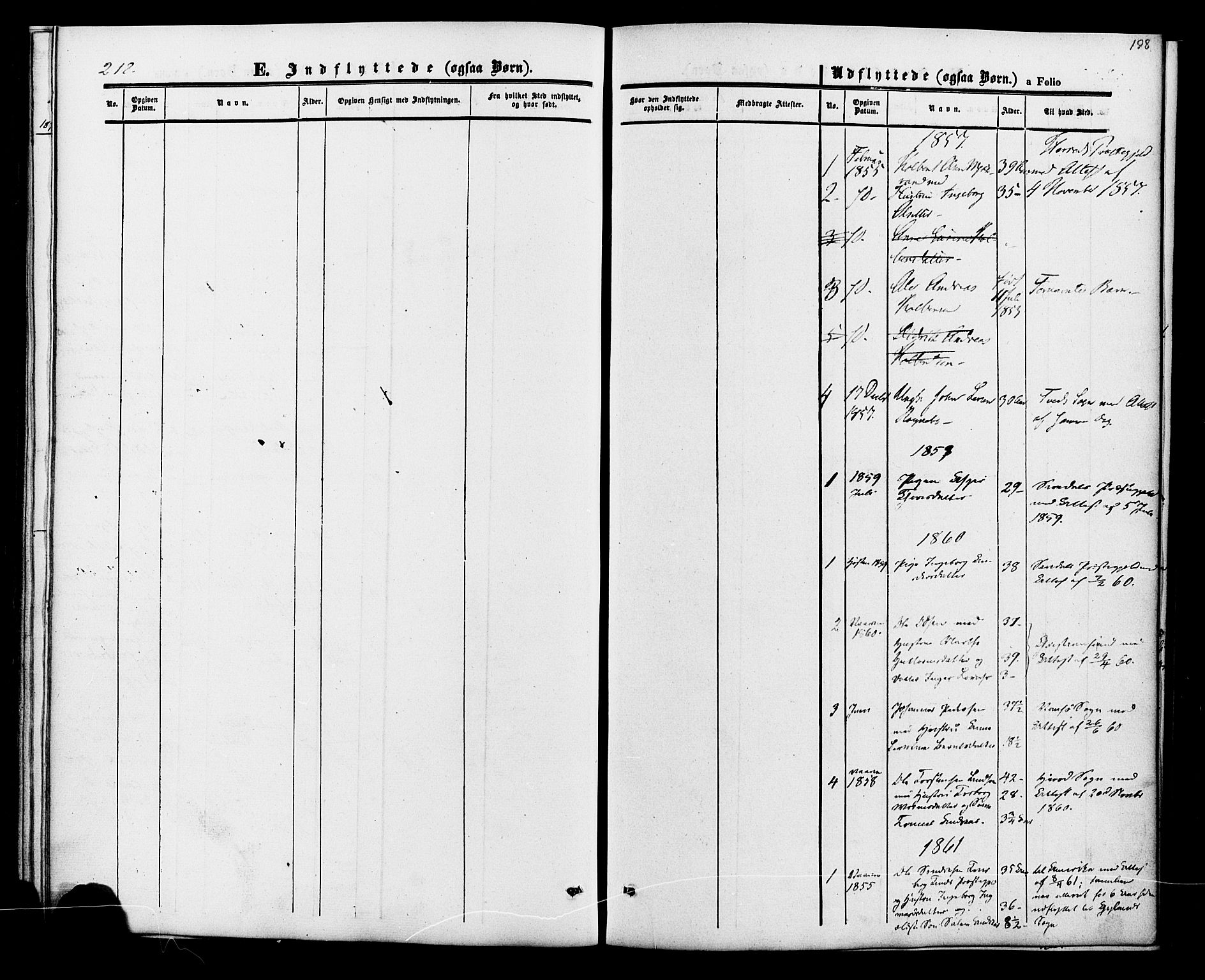 Fjotland sokneprestkontor, SAK/1111-0010/F/Fa/L0001: Ministerialbok nr. A 1, 1850-1879, s. 198