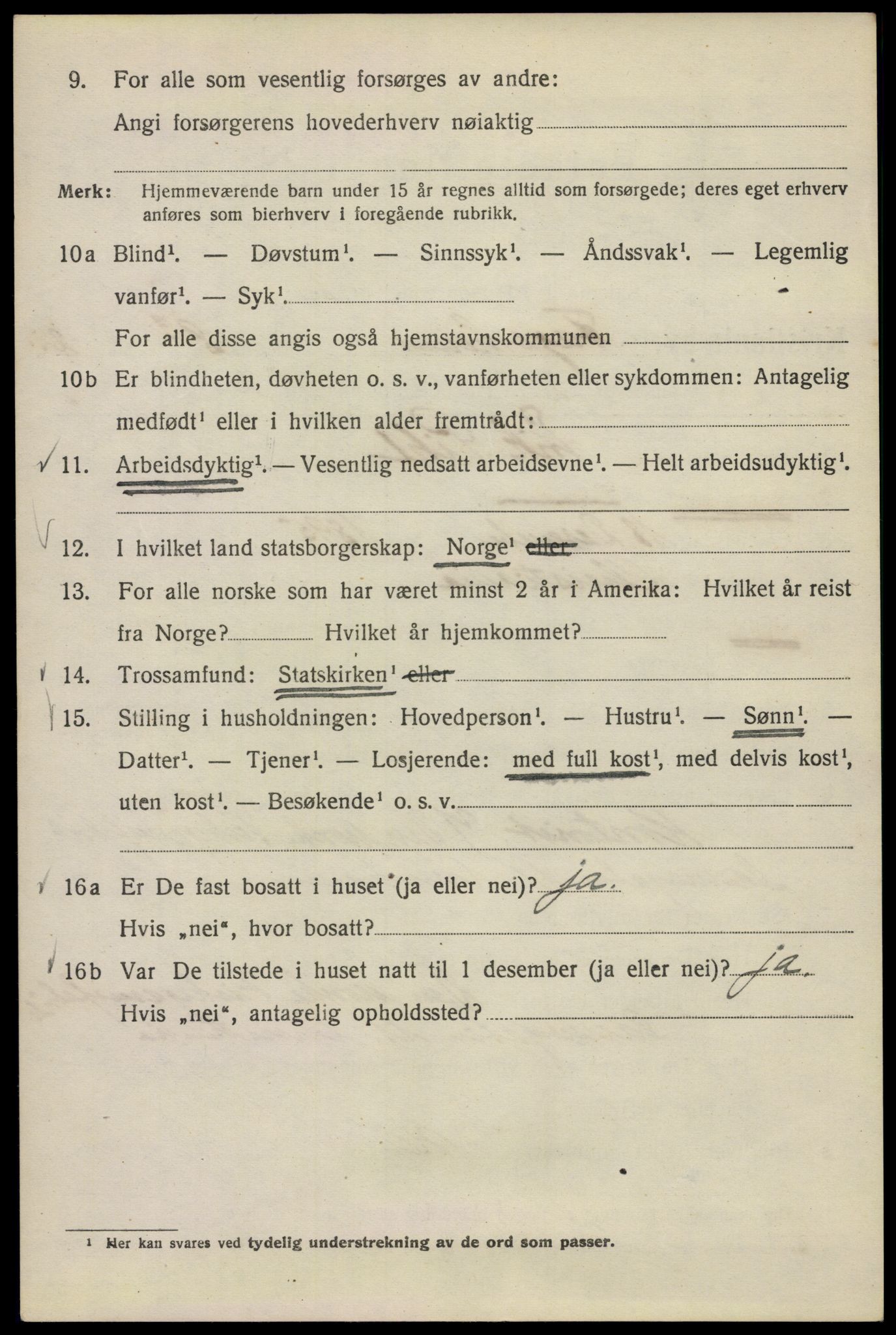 SAO, Folketelling 1920 for 0301 Kristiania kjøpstad, 1920, s. 225342