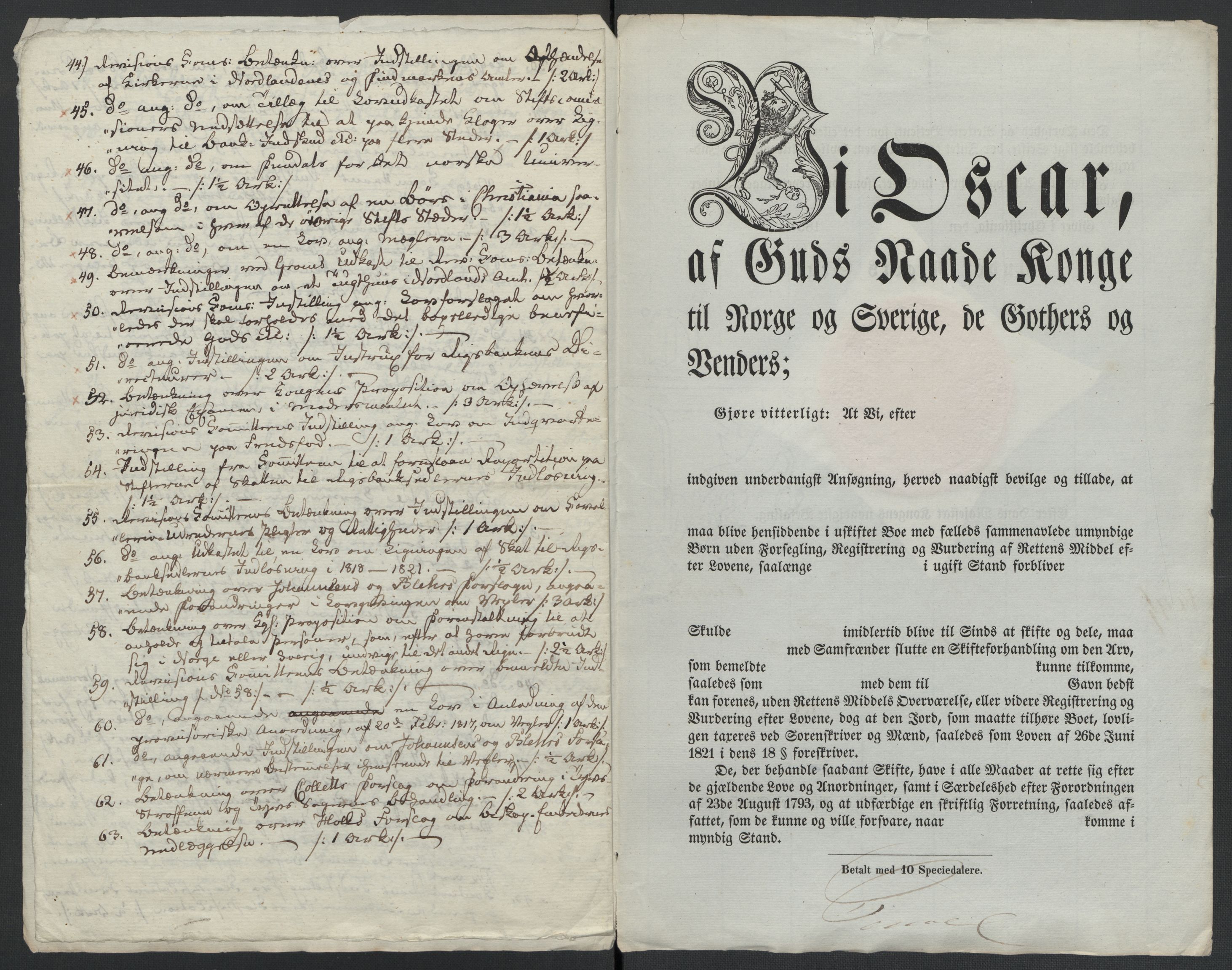Christie, Wilhelm Frimann Koren, AV/RA-PA-0014/F/L0006: Christies dokumenter fra Stortinget, 1817-1818, s. 255