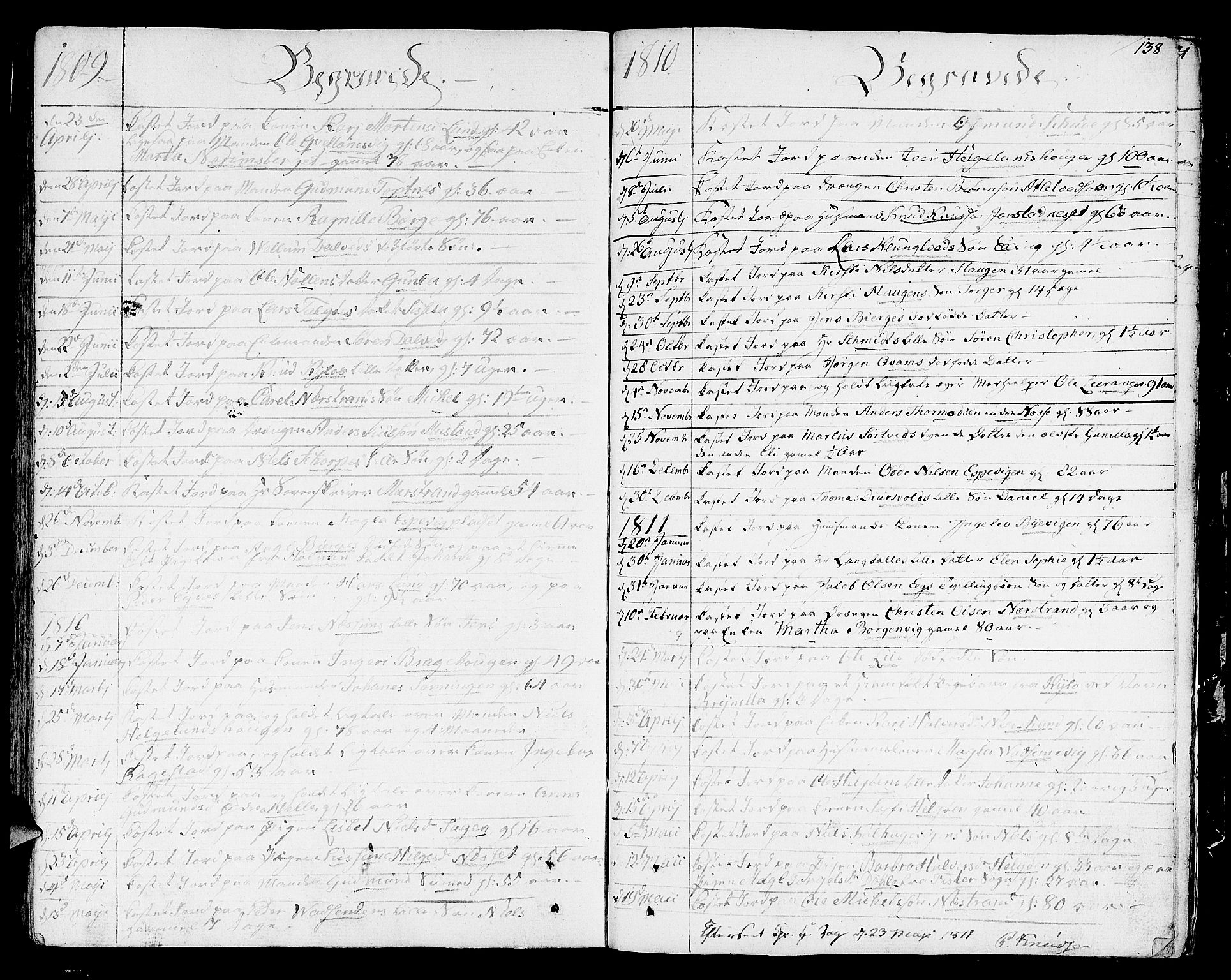 Nedstrand sokneprestkontor, AV/SAST-A-101841/01/IV: Ministerialbok nr. A 5, 1795-1816, s. 138