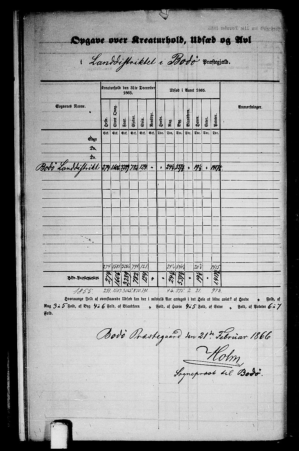 RA, Folketelling 1865 for 1843L Bodø prestegjeld, Bodø landsokn, 1865, s. 10