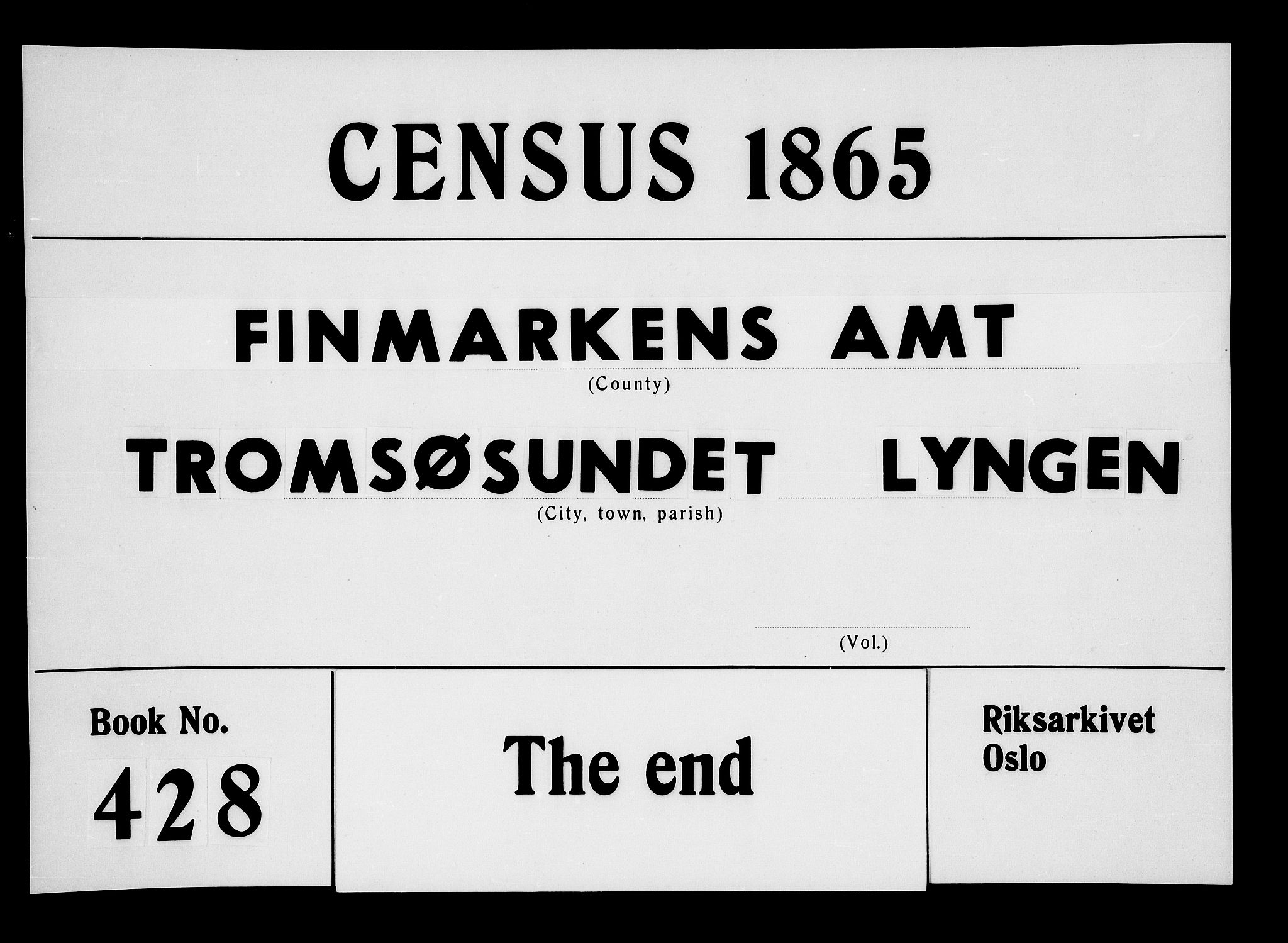 RA, Folketelling 1865 for 1938P Lyngen prestegjeld, 1865, s. 130