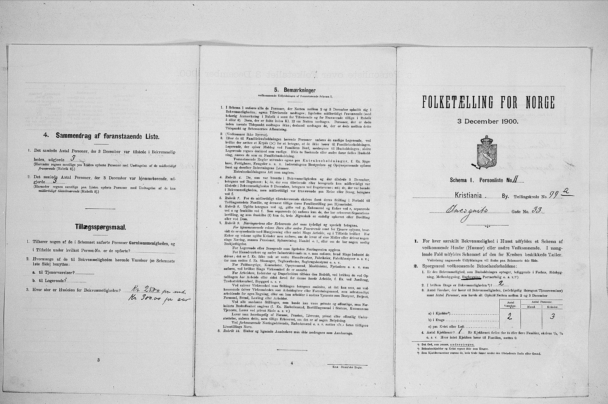 SAO, Folketelling 1900 for 0301 Kristiania kjøpstad, 1900, s. 41818