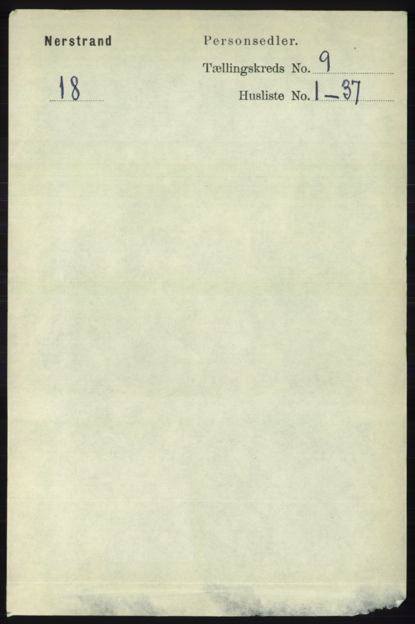 RA, Folketelling 1891 for 1139 Nedstrand herred, 1891, s. 1658