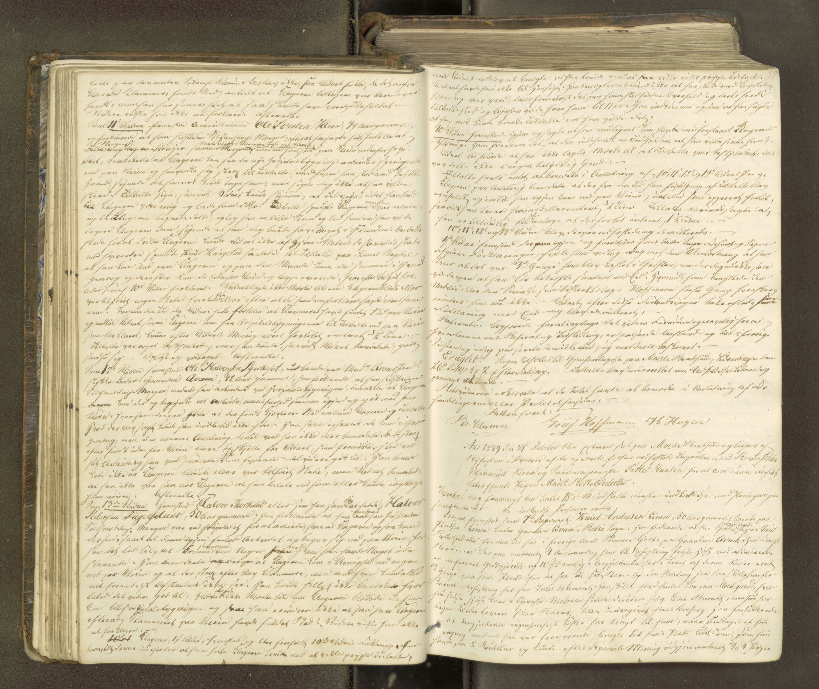 Molde byfogd, AV/SAT-A-0025/1/1A/L0009: Justisprotokoll, 1858-1863, s. 34b-35a