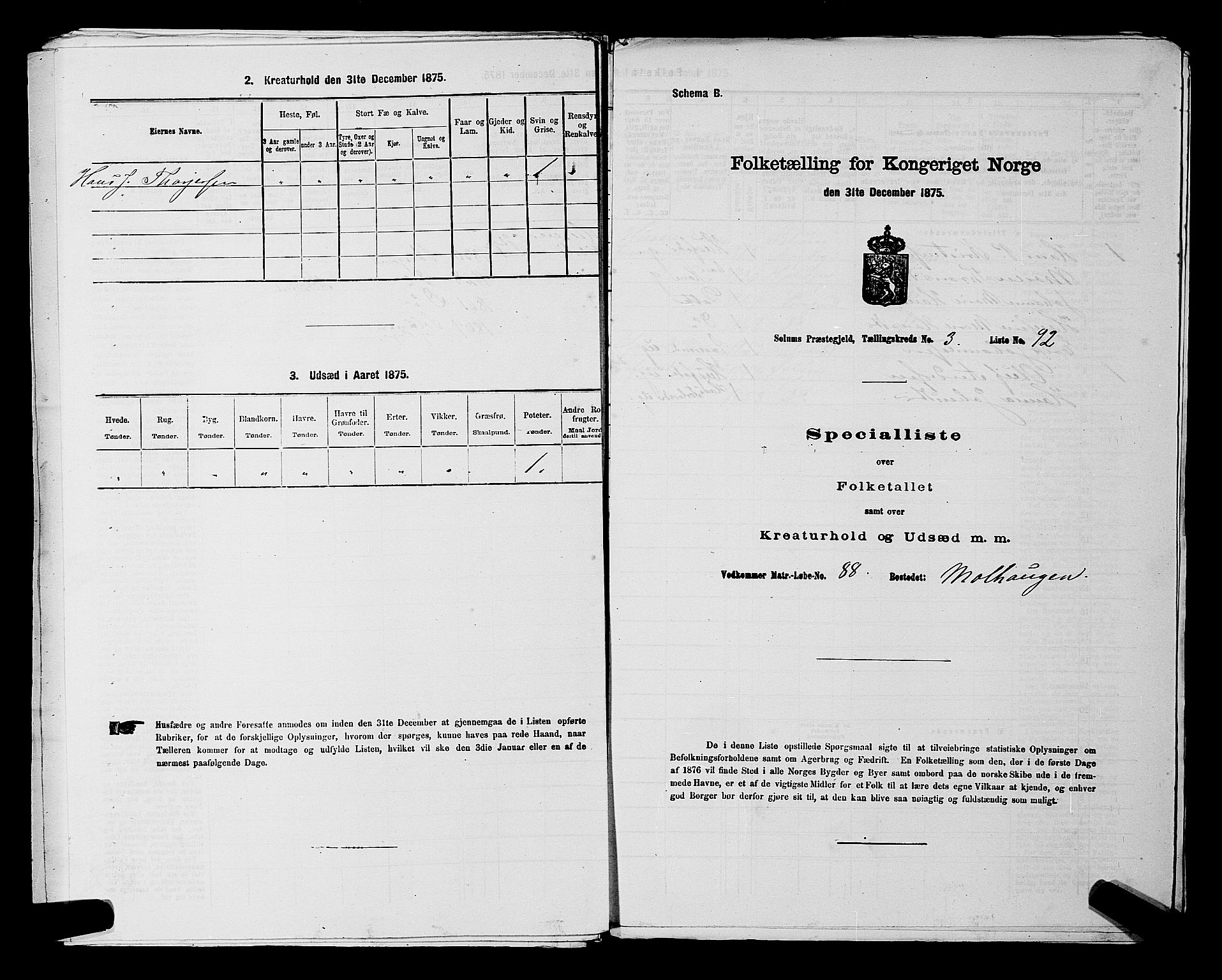 SAKO, Folketelling 1875 for 0818P Solum prestegjeld, 1875, s. 659