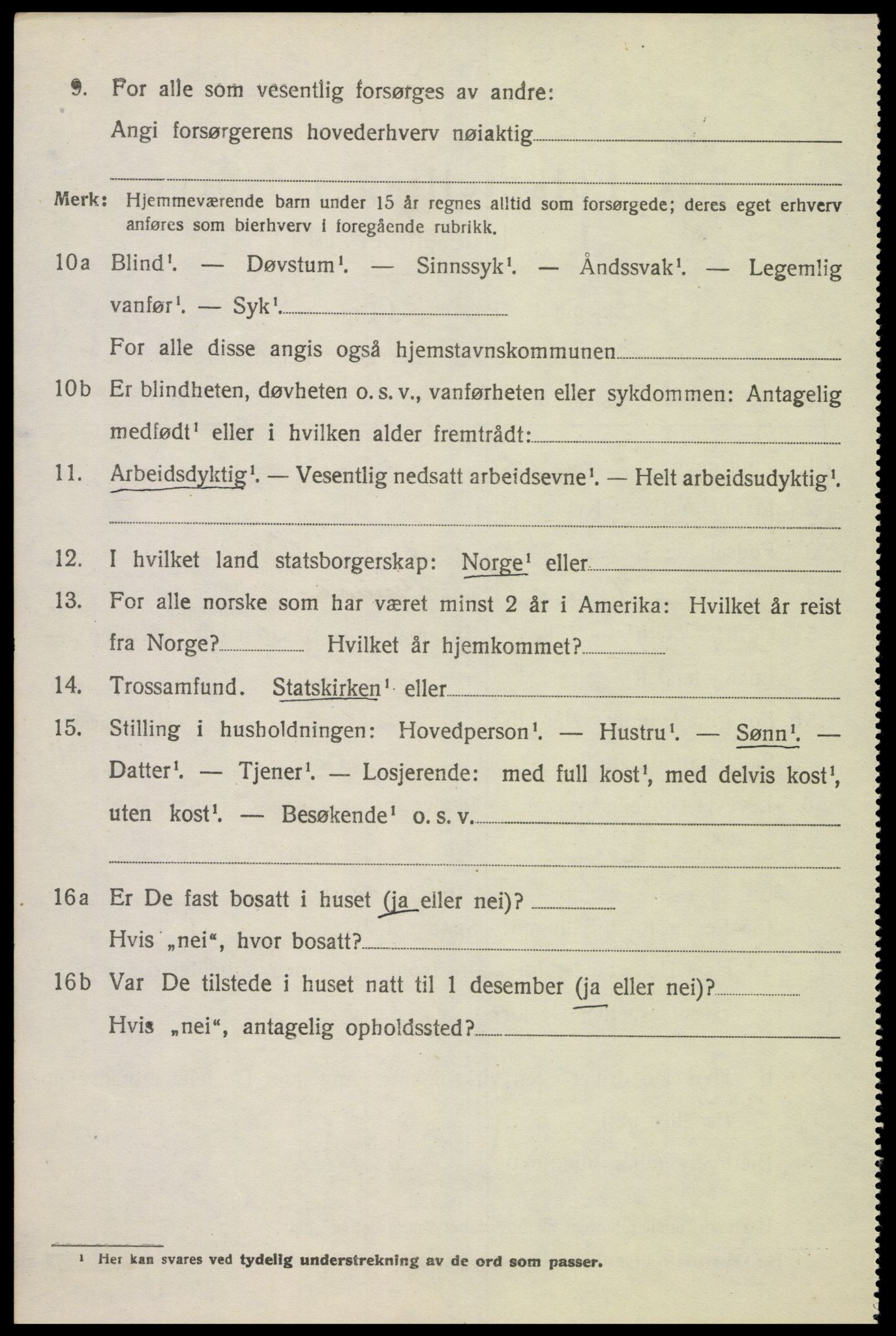 SAK, Folketelling 1920 for 1025 Grindheim herred, 1920, s. 918