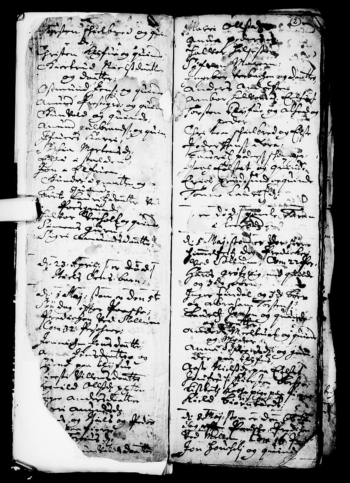 Solum kirkebøker, AV/SAKO-A-306/F/Fa/L0001: Ministerialbok nr. I 1, 1701-1716, s. 2