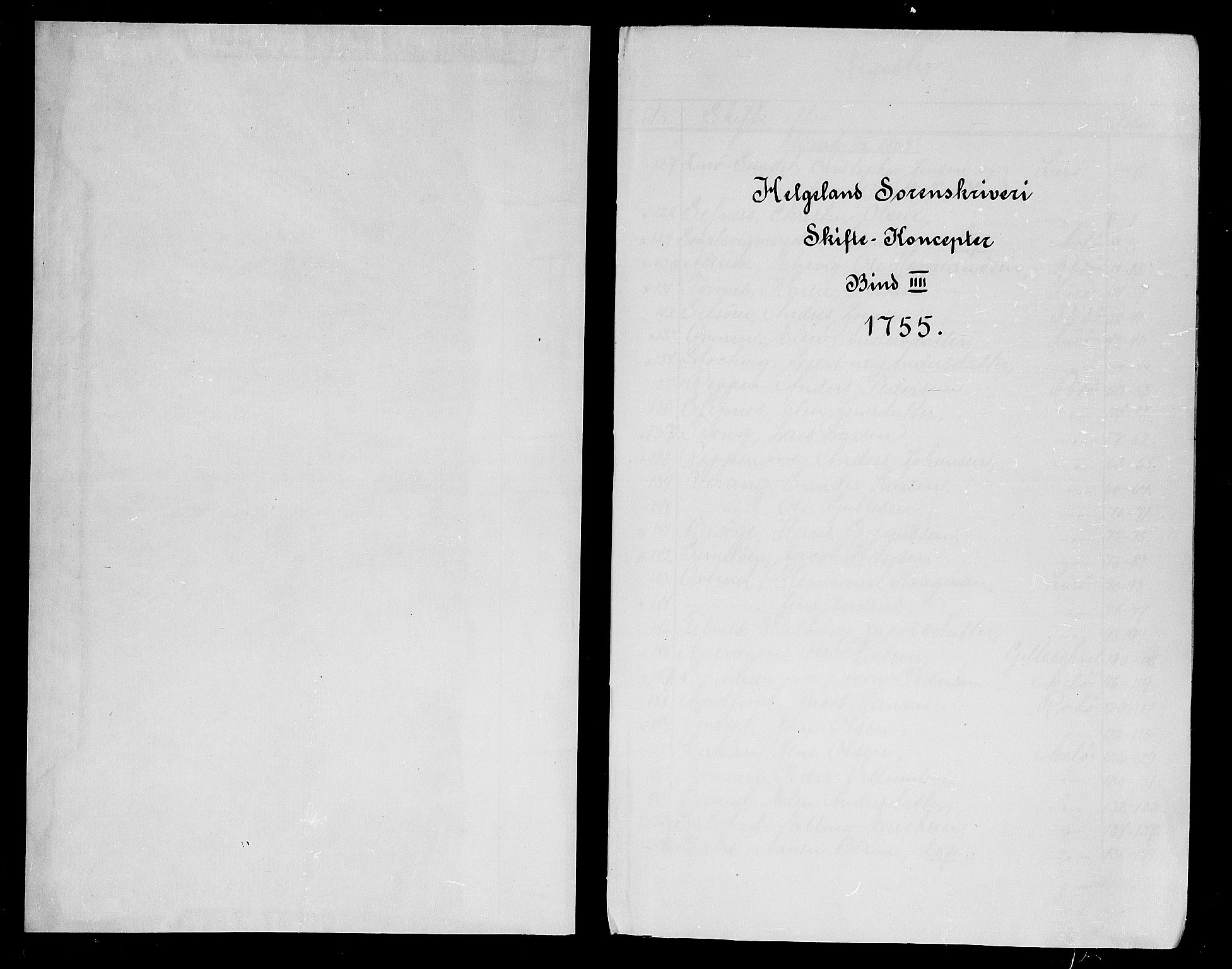 Helgeland sorenskriveri, SAT/A-0004/3/3A/L0035: Konseptprotokoll 20, 1755