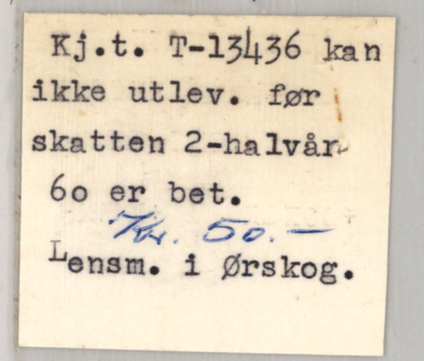 Møre og Romsdal vegkontor - Ålesund trafikkstasjon, SAT/A-4099/F/Fe/L0039: Registreringskort for kjøretøy T 13361 - T 13530, 1927-1998, s. 1267