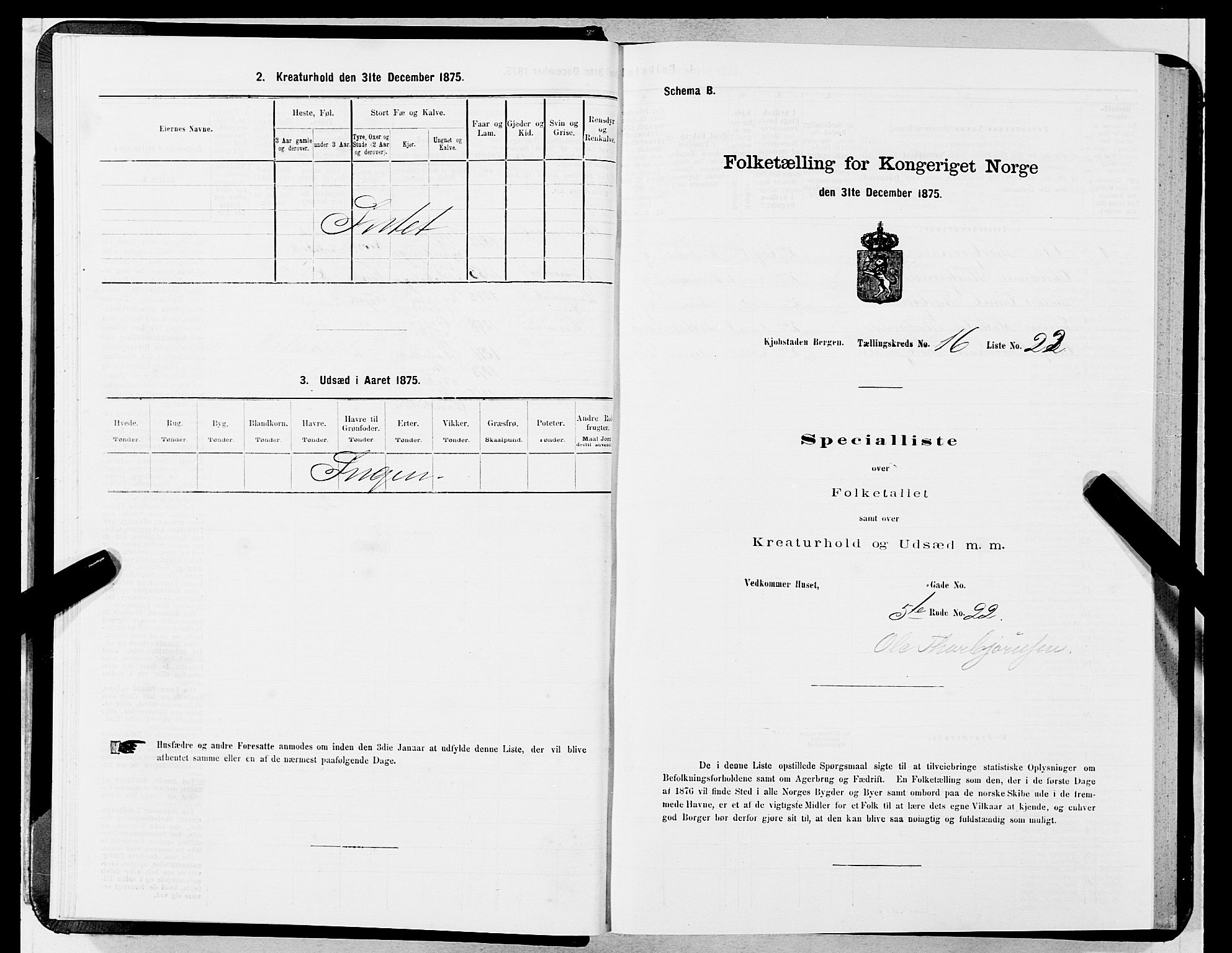 SAB, Folketelling 1875 for 1301 Bergen kjøpstad, 1875, s. 841