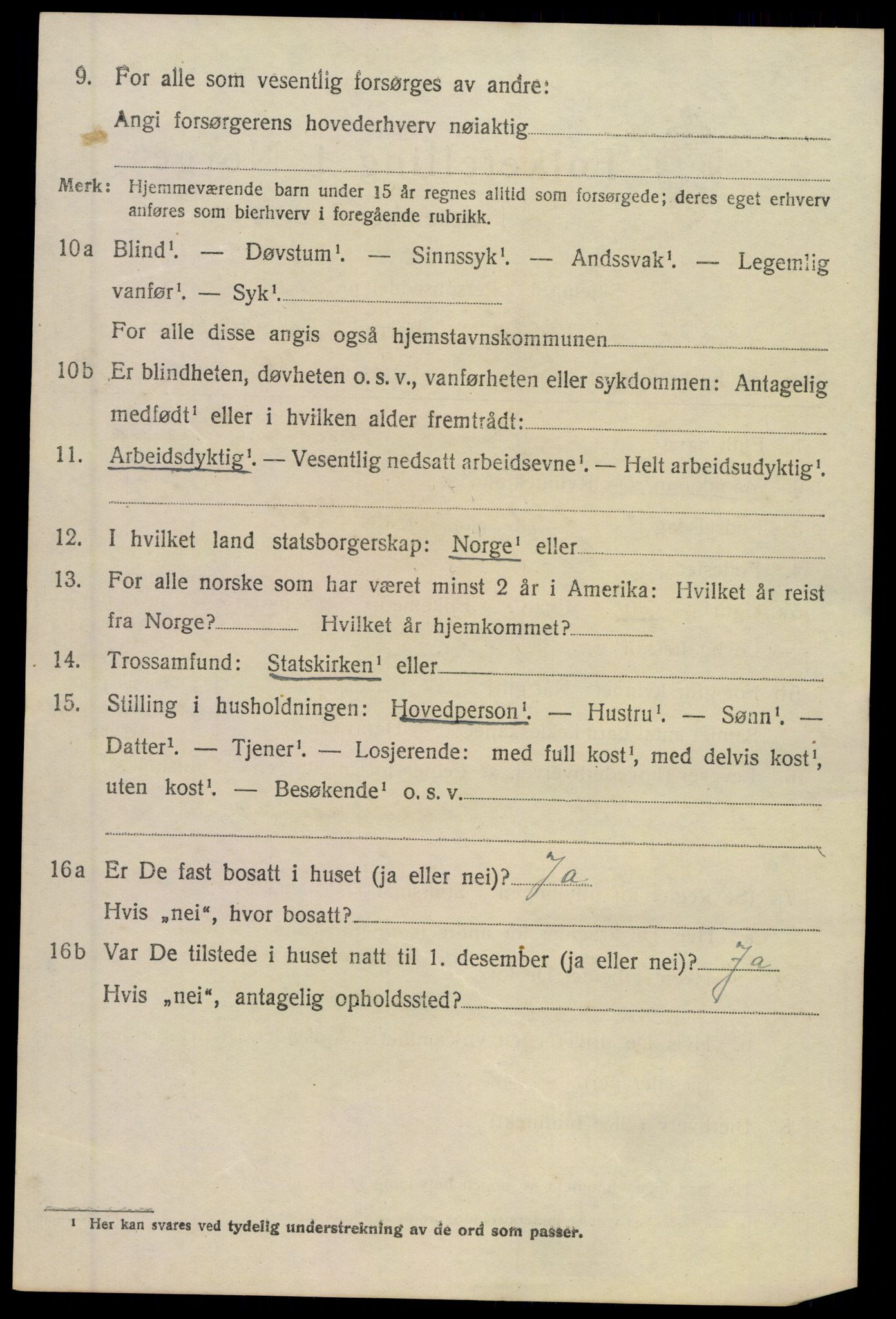 SAKO, Folketelling 1920 for 0821 Bø herred, 1920, s. 4921