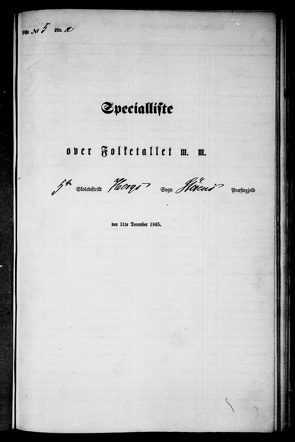 RA, Folketelling 1865 for 1648P Støren prestegjeld, 1865, s. 183