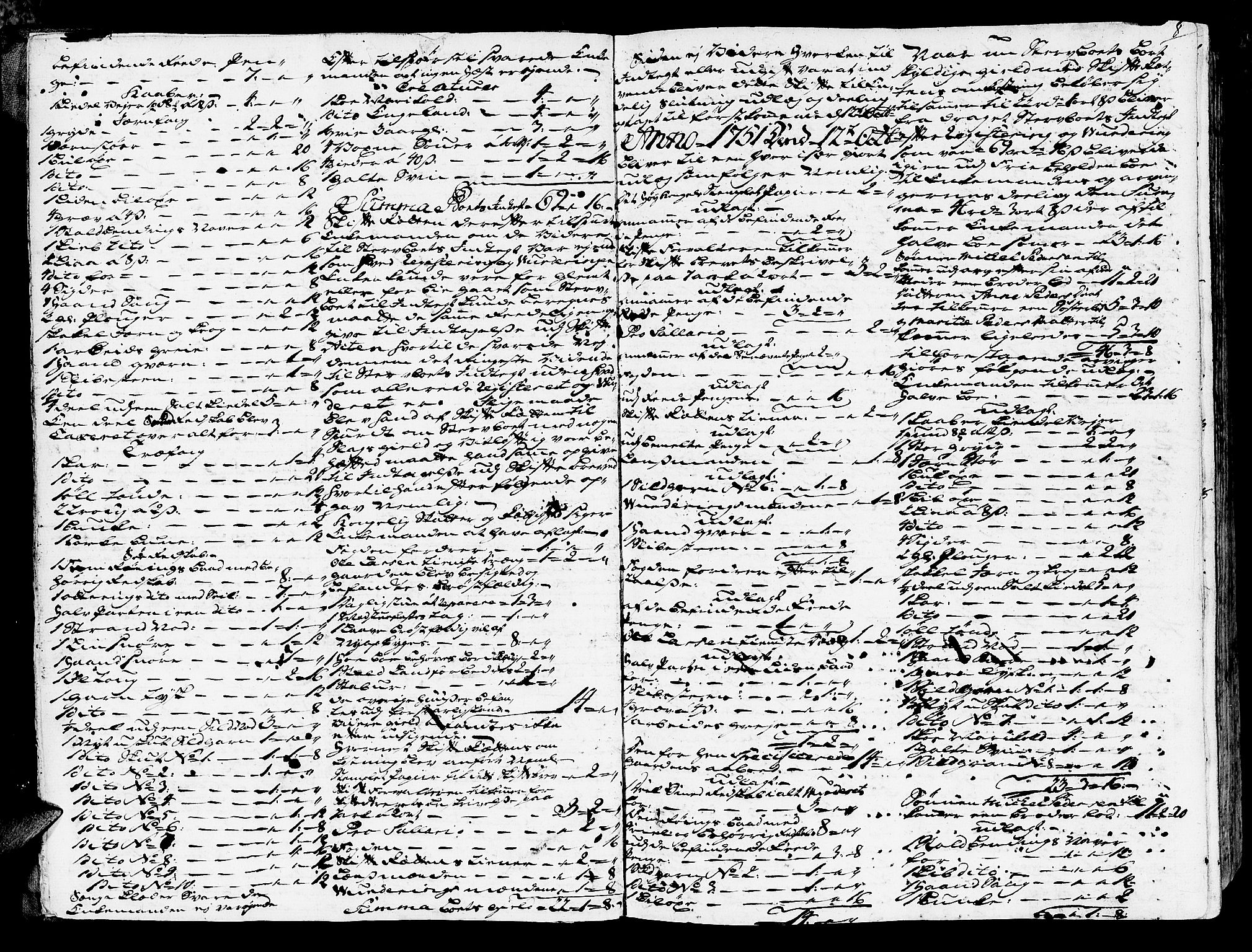 Inderøy sorenskriveri, AV/SAT-A-4147/1/3/3A/L0009: Skifteprotokoll, 1751-1761, s. 7b-8a