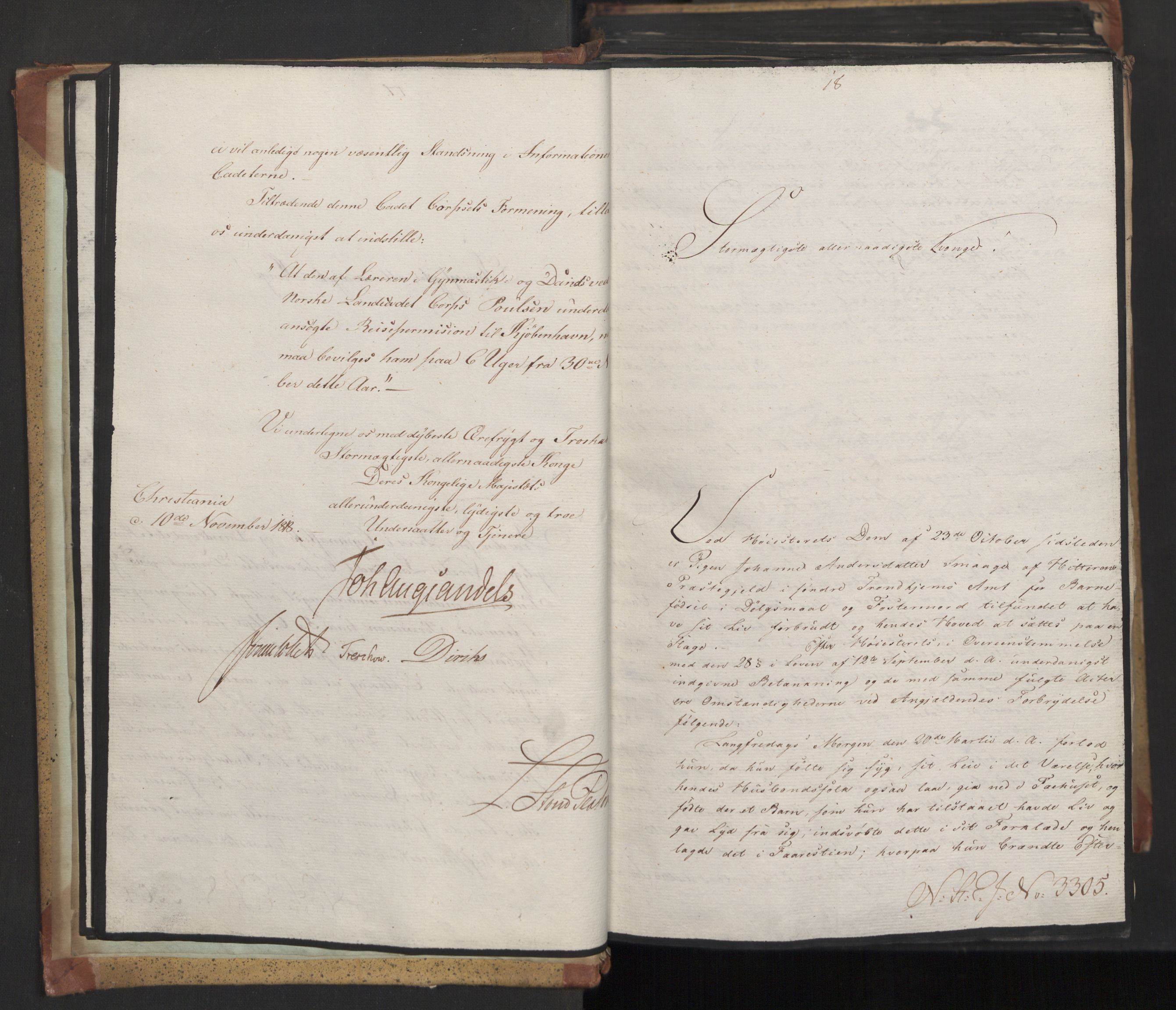 Statsrådsavdelingen i Stockholm, AV/RA-S-1003/D/Da/L0016: Regjeringsinnstillinger nr. 3101-3468, 1818, s. 13