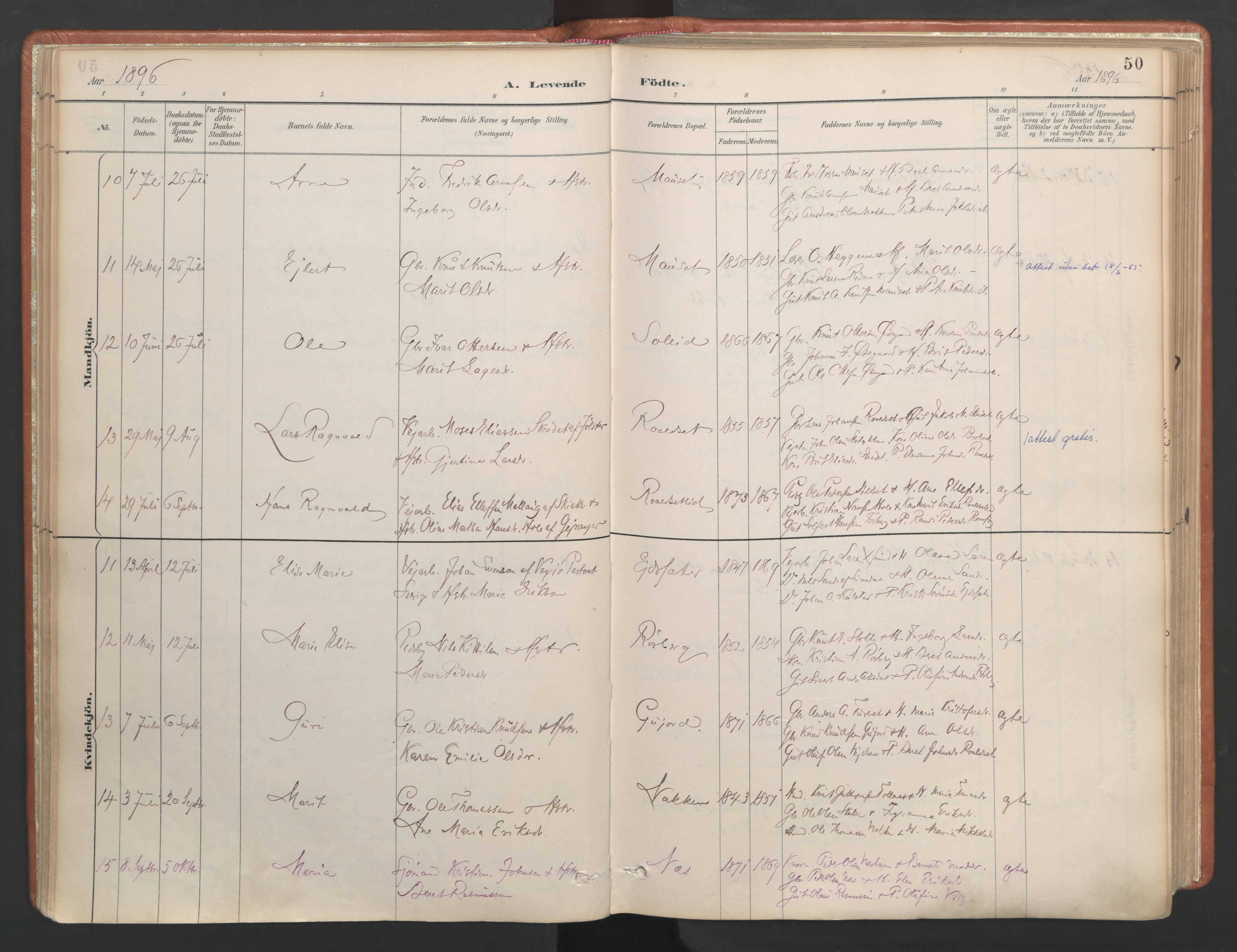 Ministerialprotokoller, klokkerbøker og fødselsregistre - Møre og Romsdal, AV/SAT-A-1454/557/L0682: Ministerialbok nr. 557A04, 1887-1970, s. 50