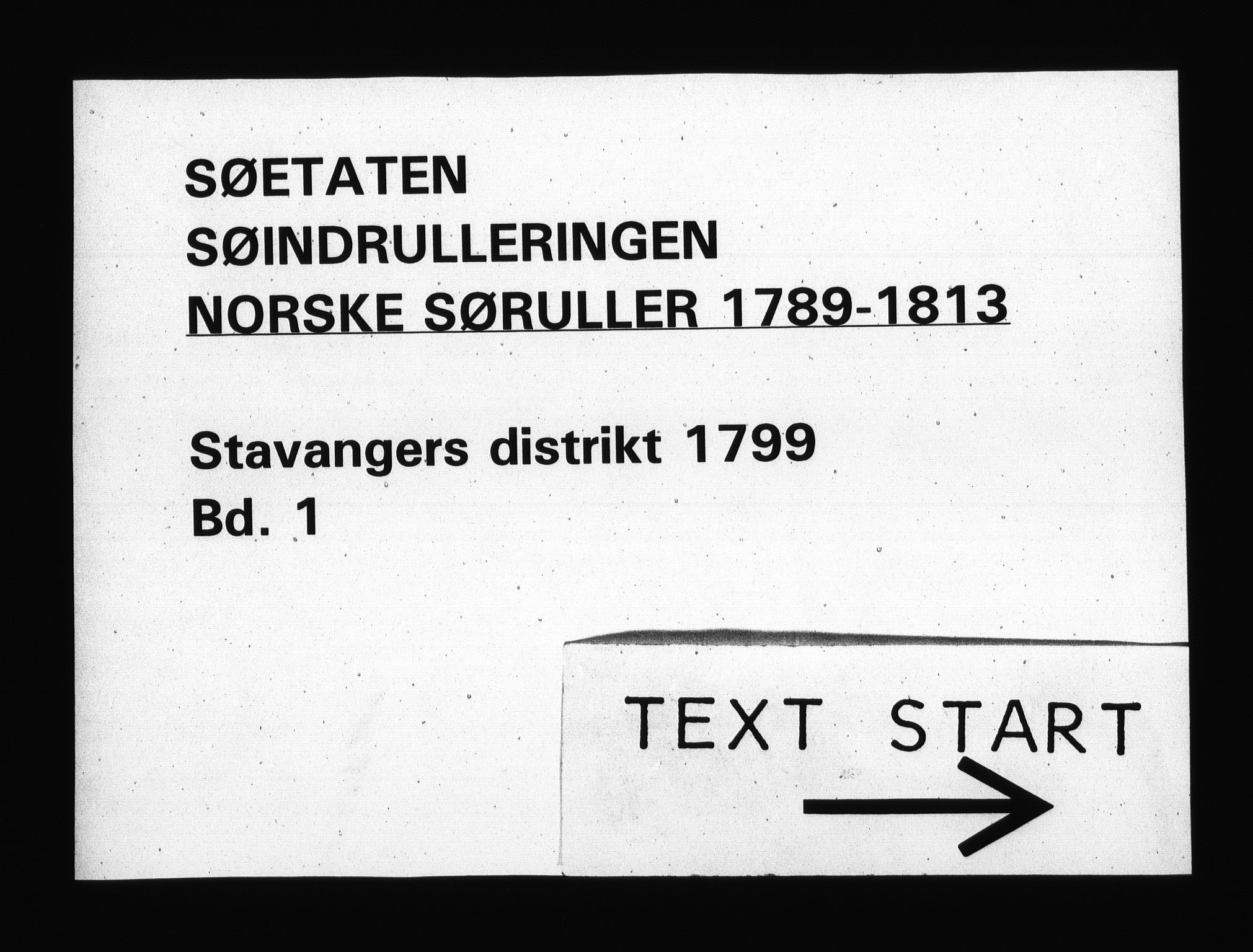 Sjøetaten, RA/EA-3110/F/L0275: Stavanger distrikt, bind 1, 1799