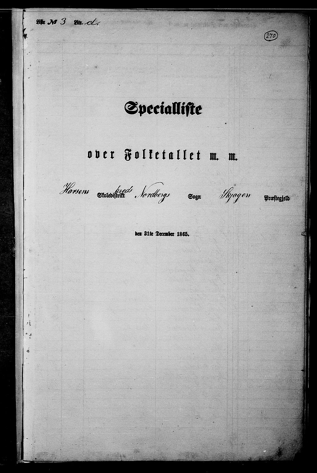 RA, Folketelling 1865 for 0513P Skjåk prestegjeld, 1865, s. 106