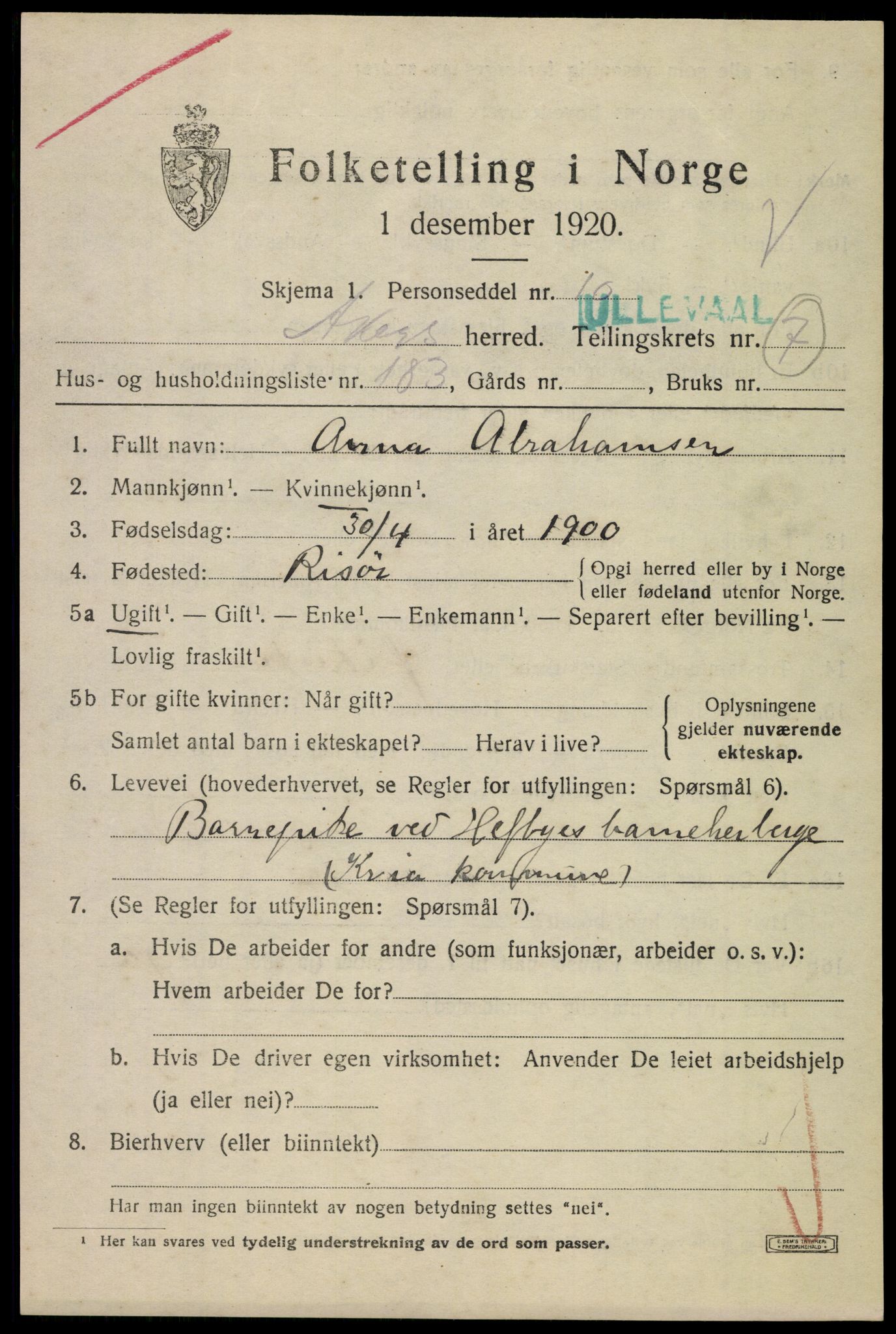 SAO, Folketelling 1920 for 0218 Aker herred, 1920, s. 51768
