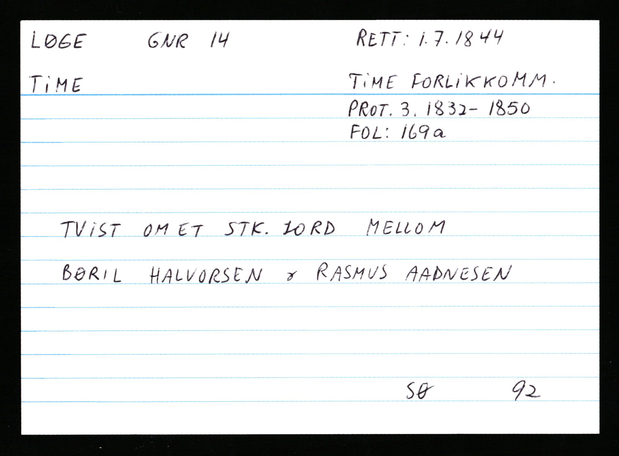 Statsarkivet i Stavanger, AV/SAST-A-101971/03/Y/Ym/L0037: Åstedskort sortert etter gårdsnavn: Lædre - Mauland, 1600-1950, s. 23