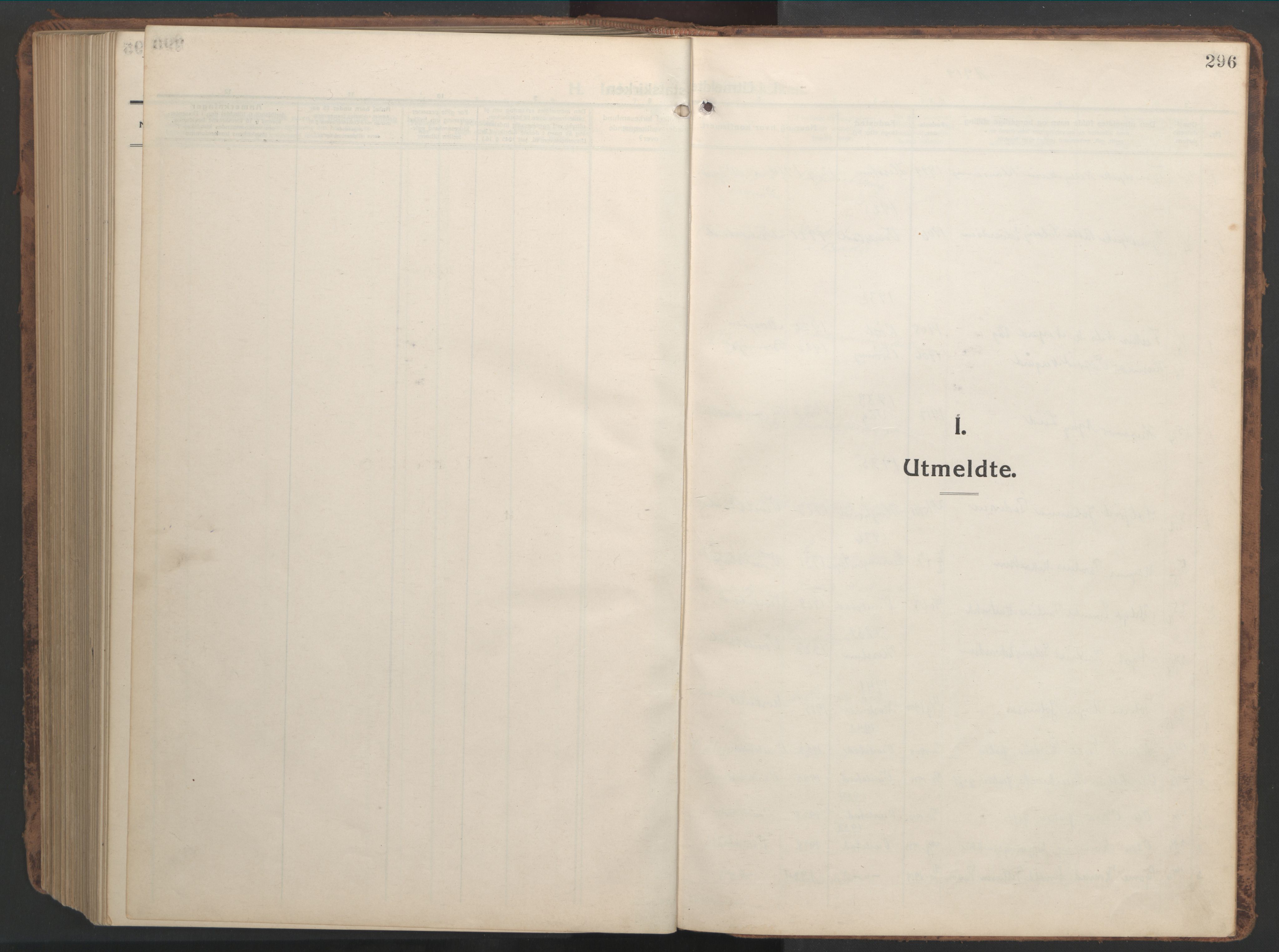 Ministerialprotokoller, klokkerbøker og fødselsregistre - Nordland, SAT/A-1459/819/L0278: Klokkerbok nr. 819C04, 1917-1967, s. 296