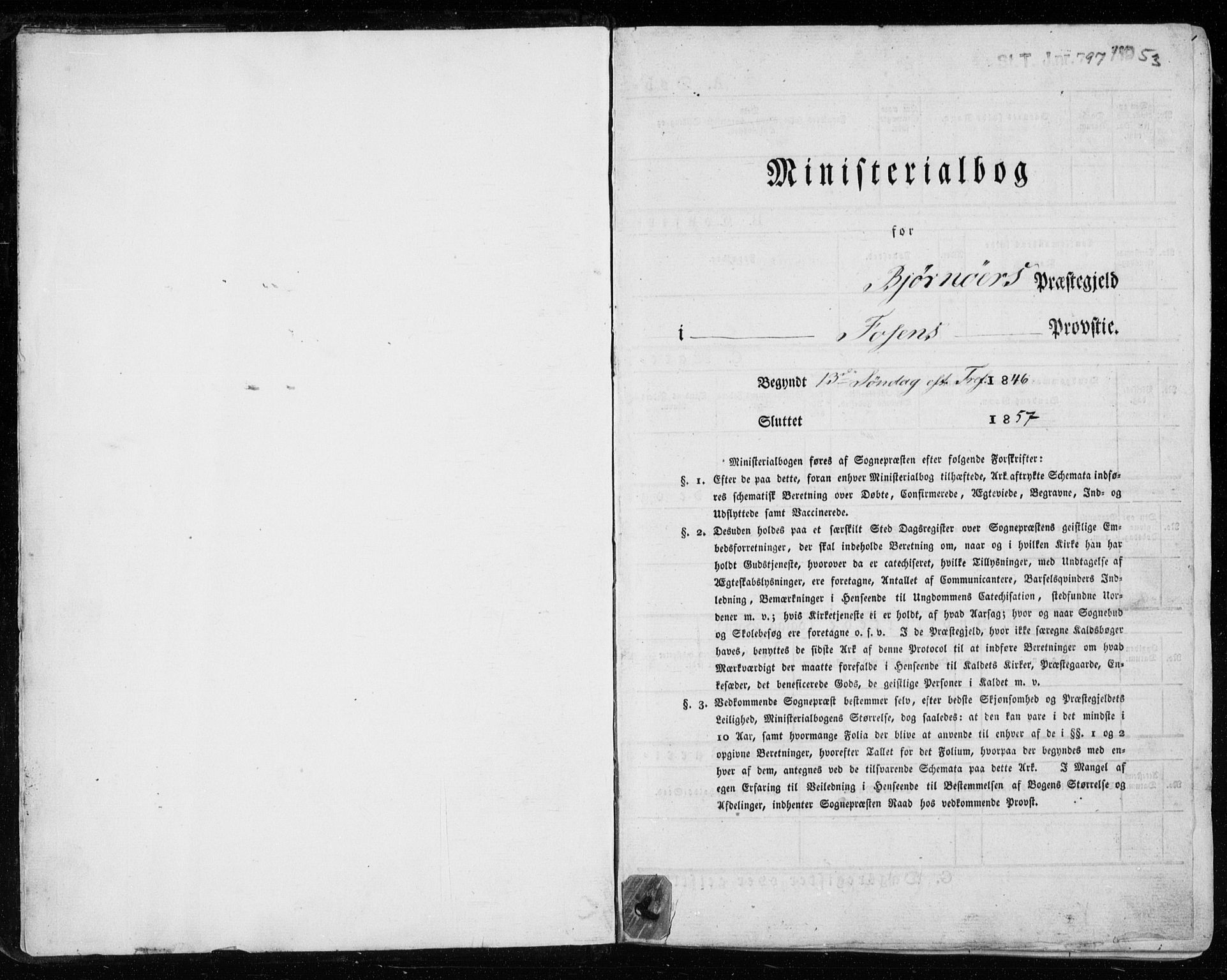 Ministerialprotokoller, klokkerbøker og fødselsregistre - Sør-Trøndelag, SAT/A-1456/657/L0704: Ministerialbok nr. 657A05, 1846-1857