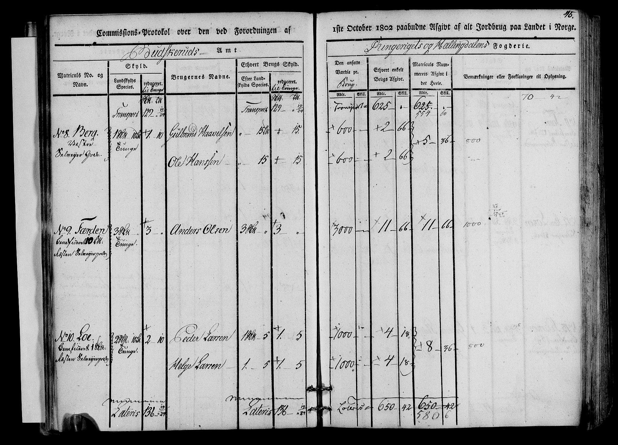 Rentekammeret inntil 1814, Realistisk ordnet avdeling, AV/RA-EA-4070/N/Ne/Nea/L0045: Ringerike og Hallingdal fogderi. Kommisjonsprotokoll for Norderhov prestegjeld, 1803, s. 48