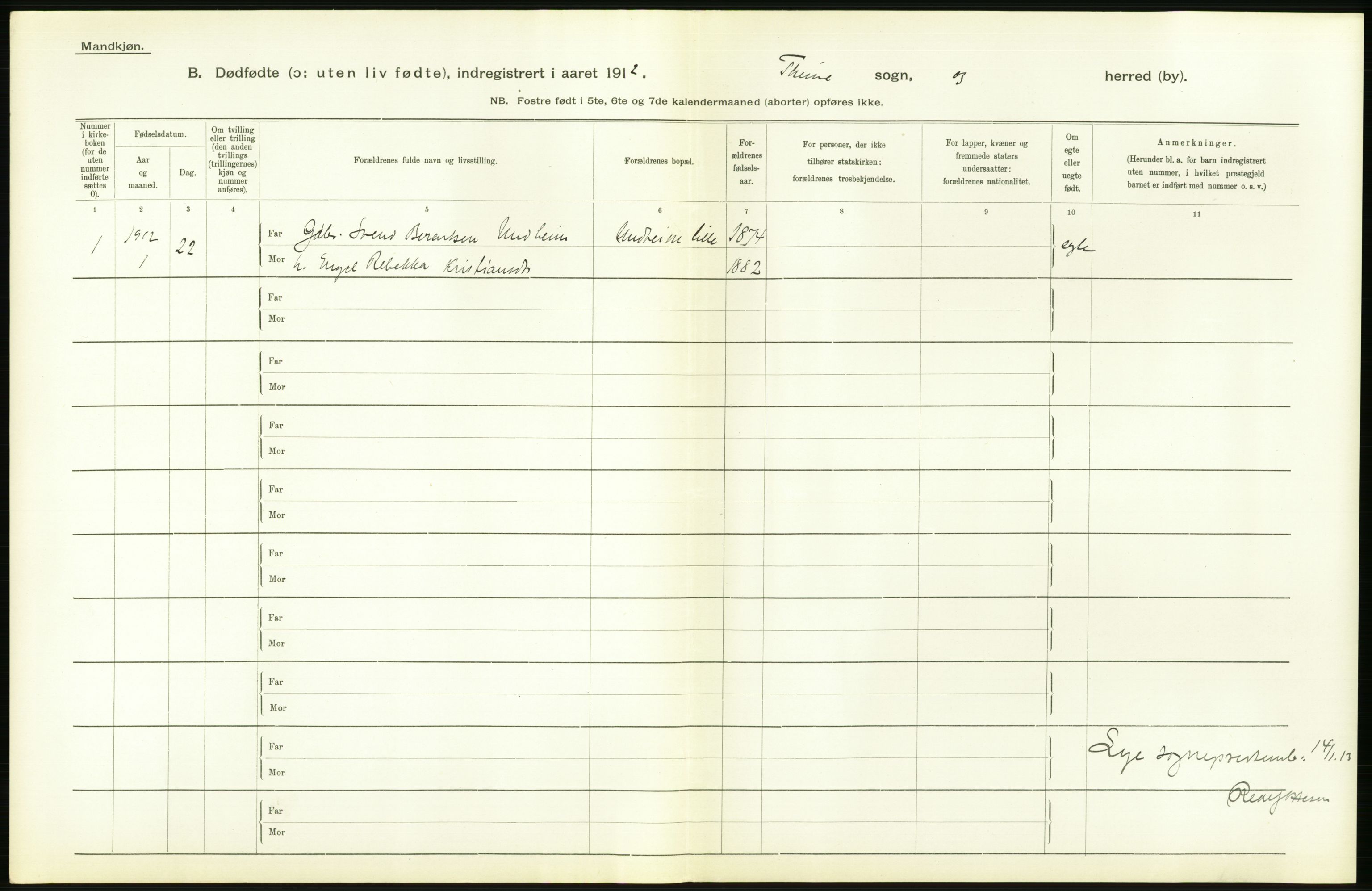 Statistisk sentralbyrå, Sosiodemografiske emner, Befolkning, RA/S-2228/D/Df/Dfb/Dfbb/L0028: Stavanger amt: Døde, dødfødte. Bygder og byer., 1912, s. 534