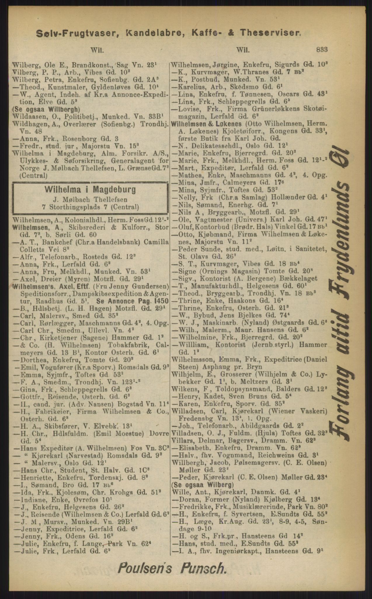Kristiania/Oslo adressebok, PUBL/-, 1903, s. 833