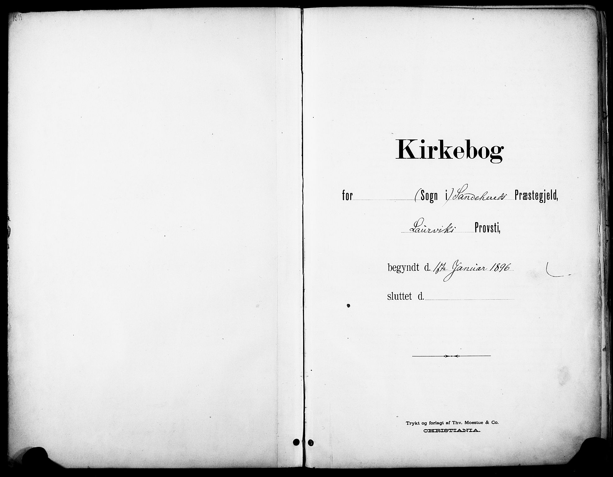 Sandar kirkebøker, SAKO/A-243/F/Fa/L0014: Ministerialbok nr. 14, 1896-1909