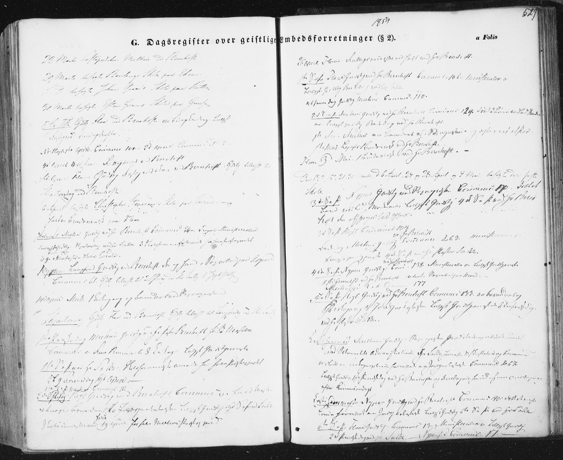 Ministerialprotokoller, klokkerbøker og fødselsregistre - Sør-Trøndelag, SAT/A-1456/691/L1076: Ministerialbok nr. 691A08, 1852-1861, s. 529